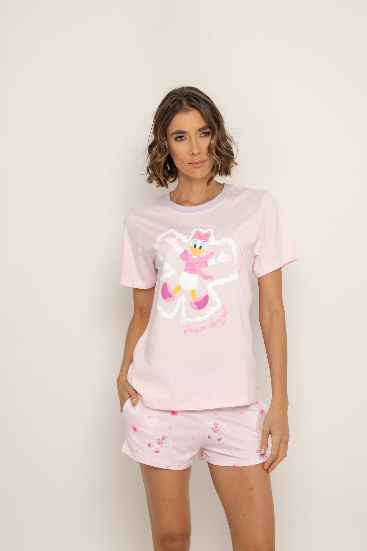 Conjunto Short Elástico Rosa Daisy - imagen 3