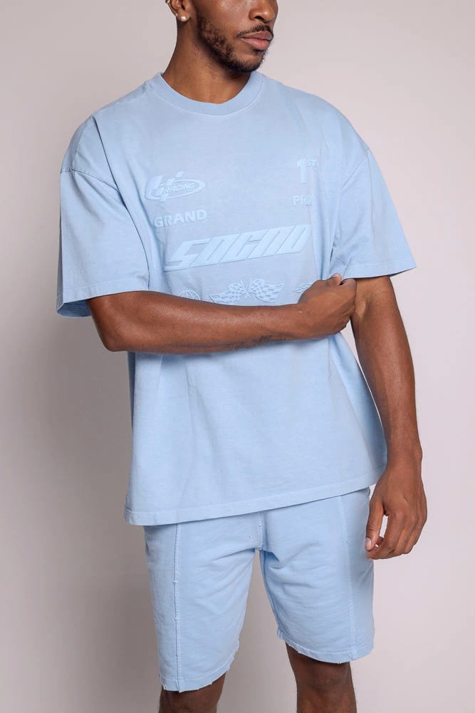 Set Oversized y Bermuda-Azul - imagen 6