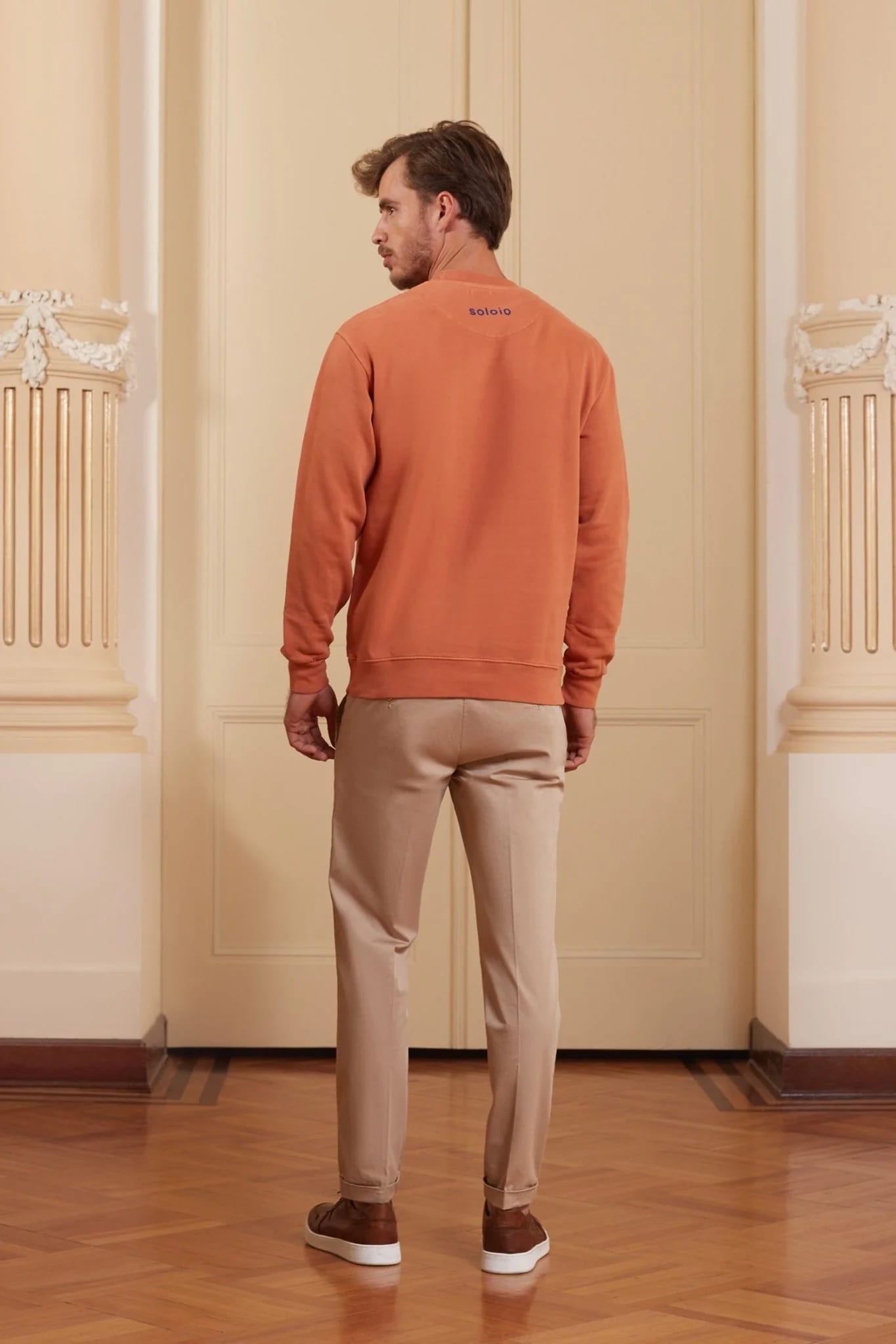 Men's milenario sweatshirt terracotta - imagen 8