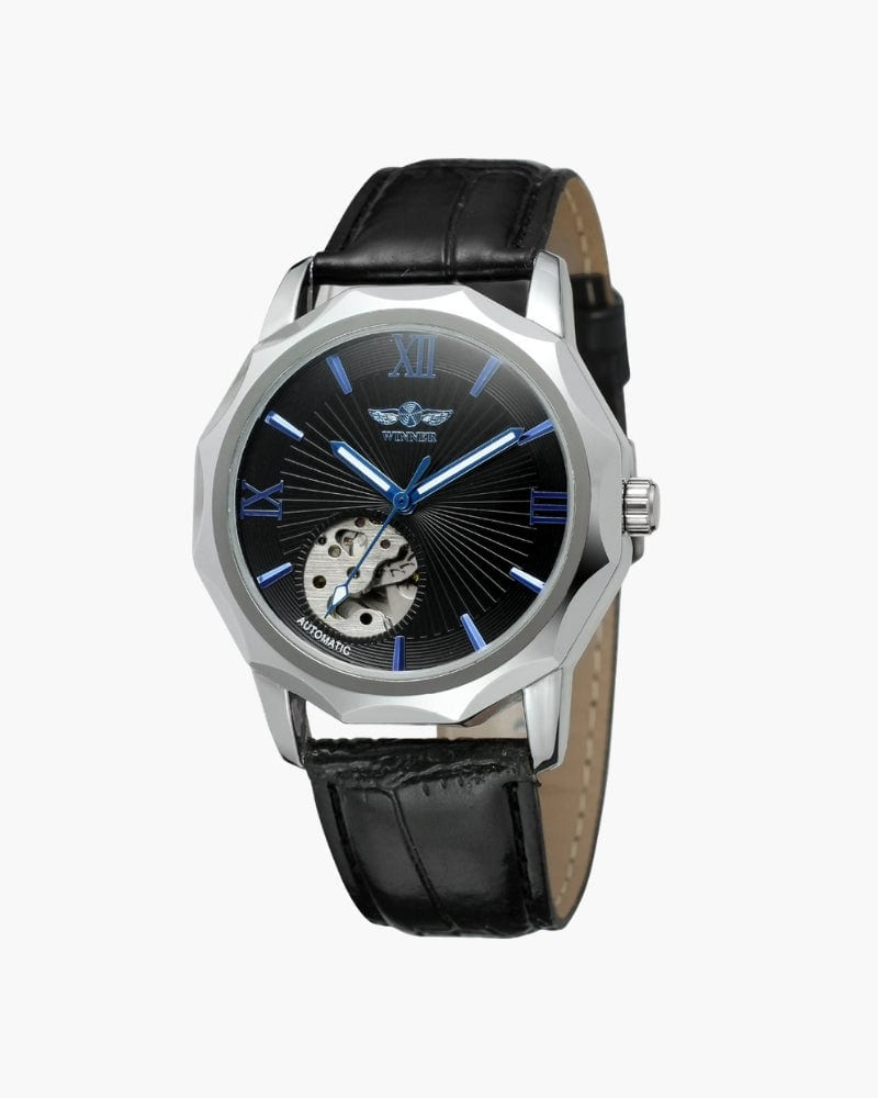 Classic Skeleton Dial Steel Watch - imagen 2