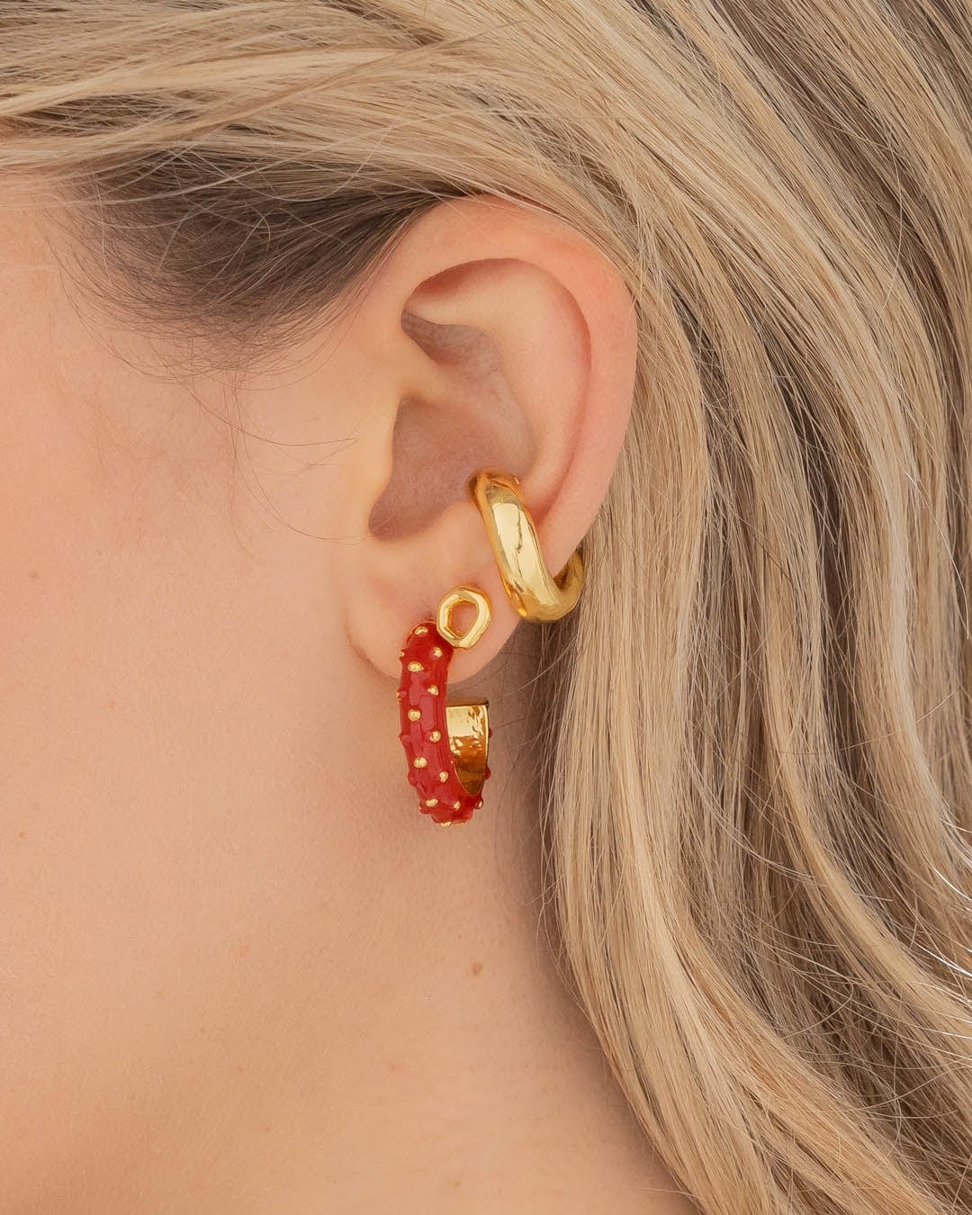 Set X3 Aretes Candonga Puntos - imagen 1
