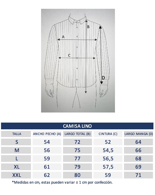 Camisa de Lino Navy y Rayas Blancas - imagen 7