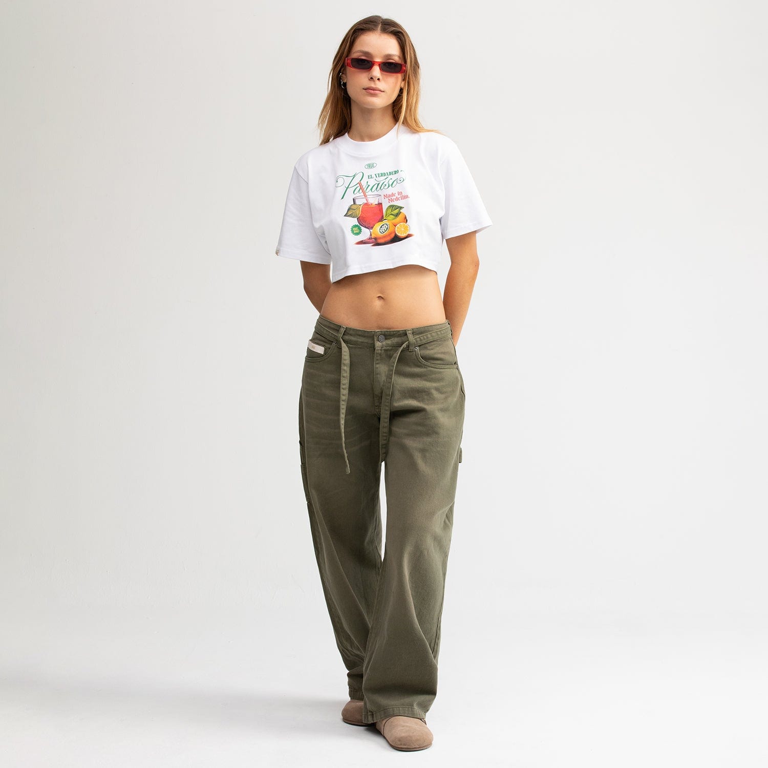 Paraíso Crop Top - White - imagen 3