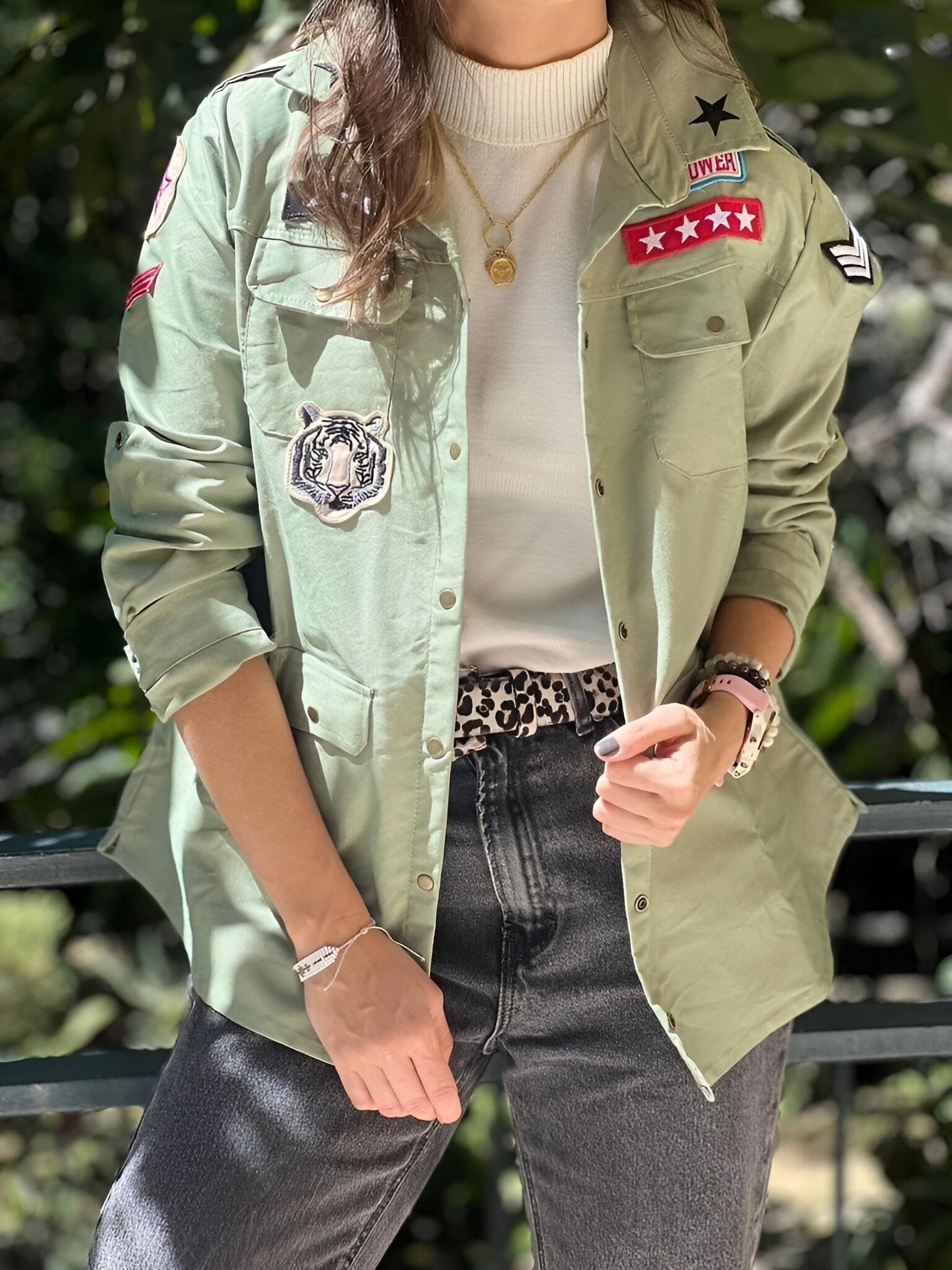 SOBRECAMISA MILITAR GIRL POWER - imagen 5
