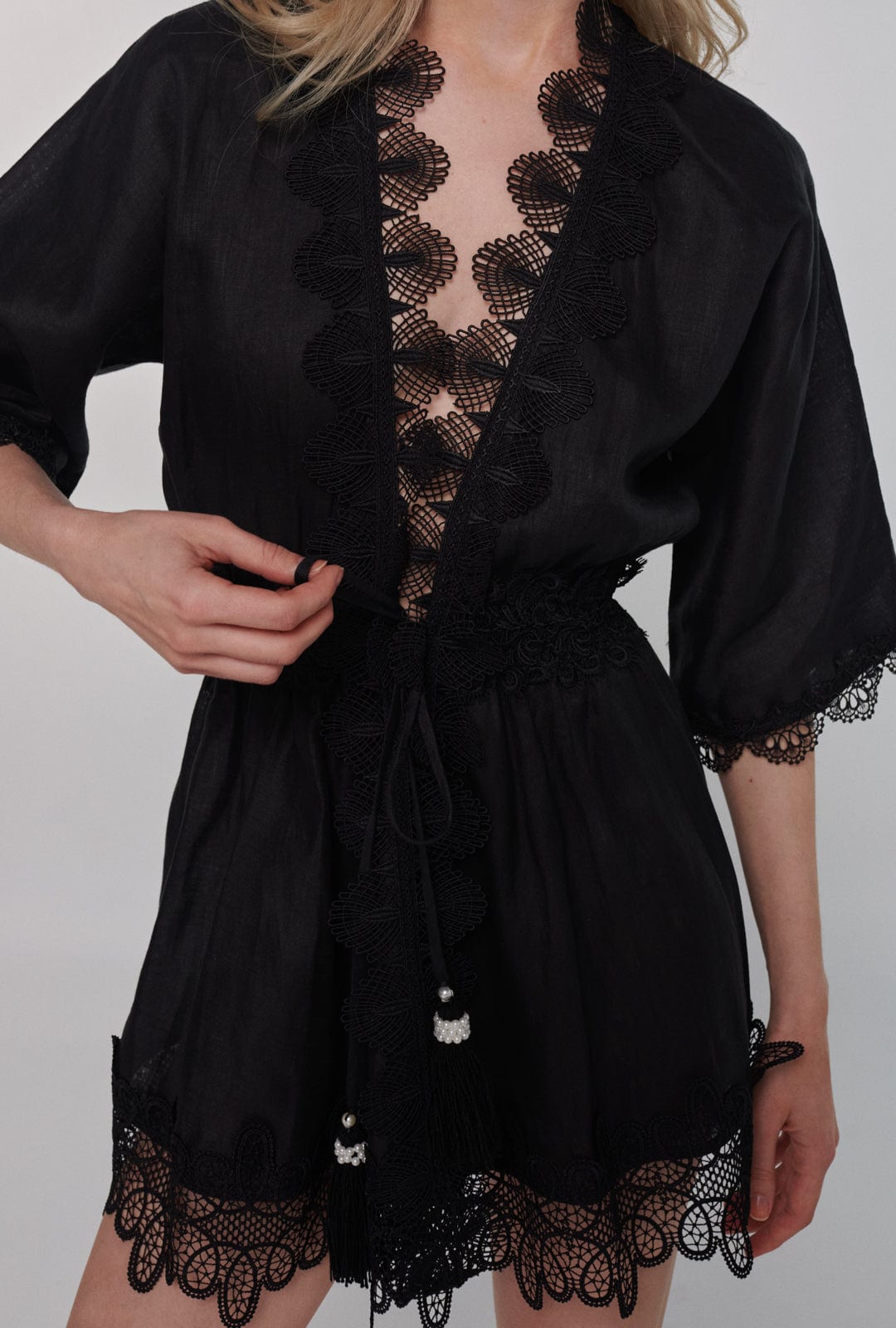 GABRIELLA KIMONO BLACK - imagen 2