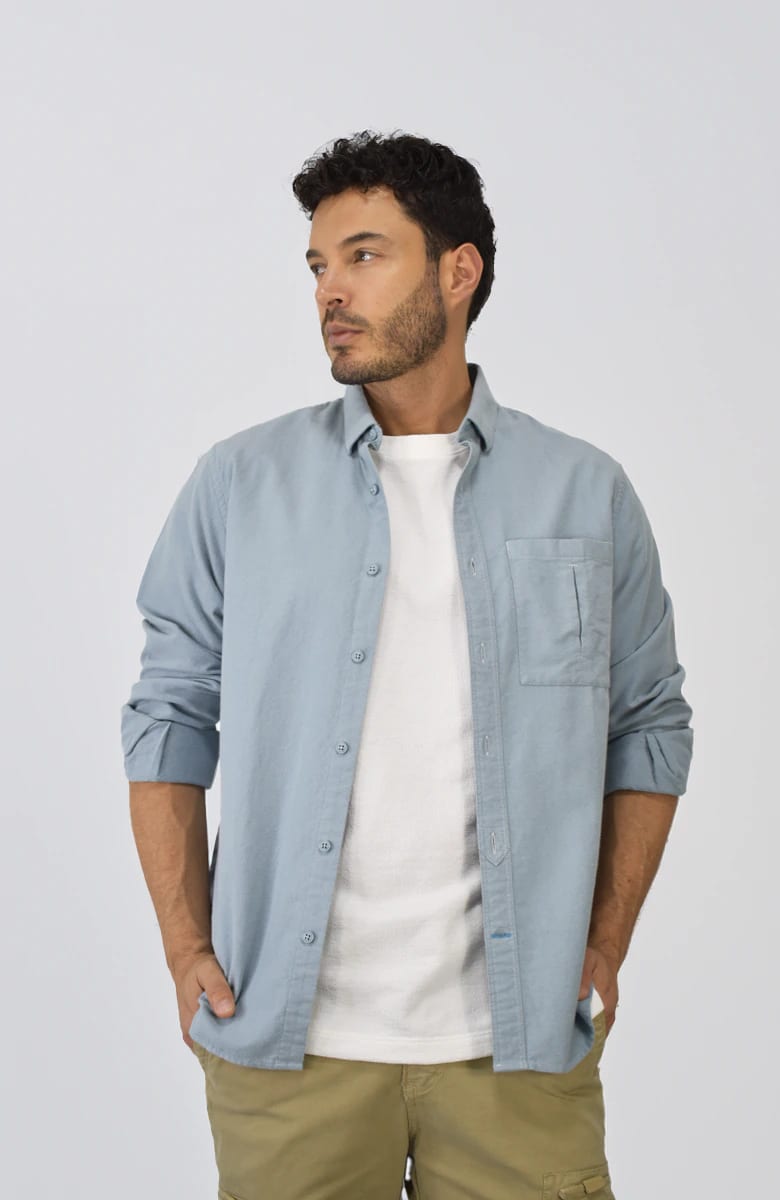 Sobrecamisa manga larga Azul para Hombre - imagen 1