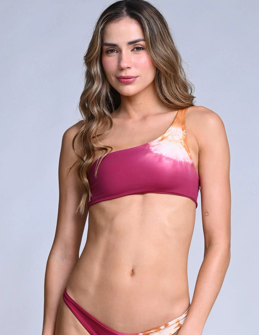 Top Nira Spotted Burgundy + Honey - imagen 1