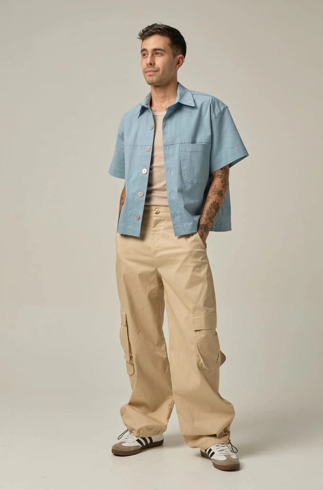 Camisa Boxy | azul piedra - imagen 2