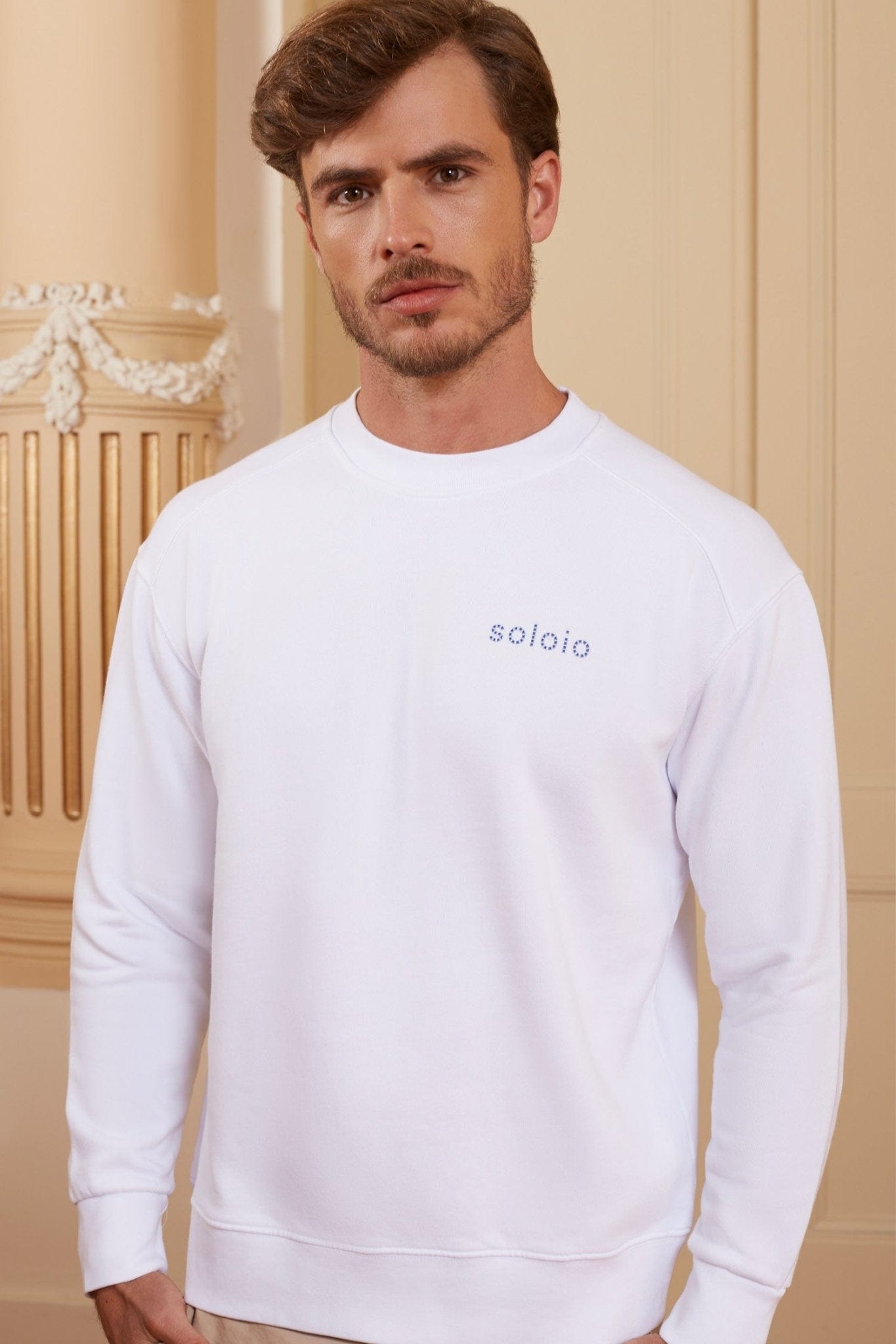 Men's musas sweatshirt white - imagen 5