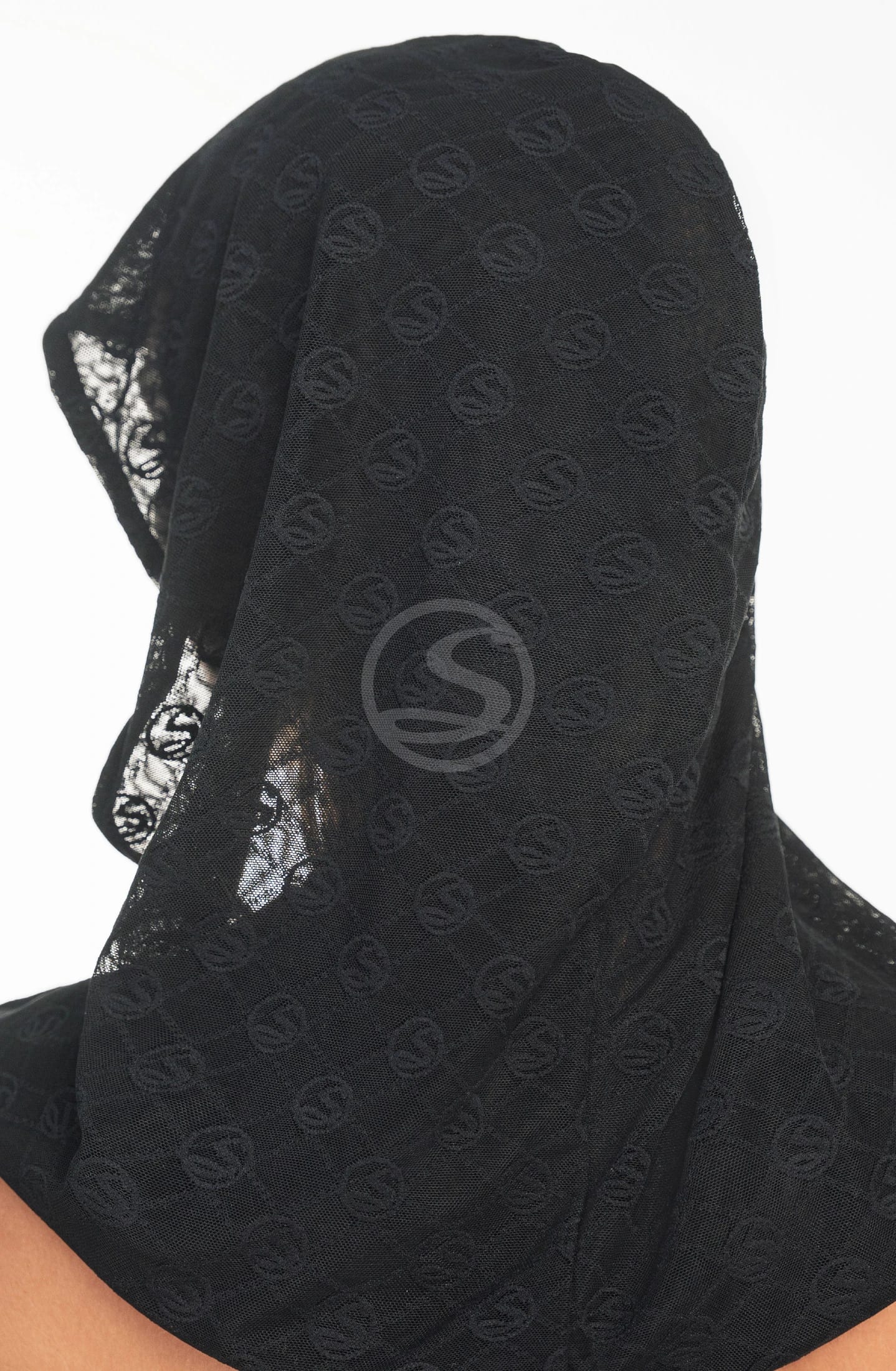 Turbante Oasis Negro Malla en logo Santísimas Ref. S-566 - imagen 2
