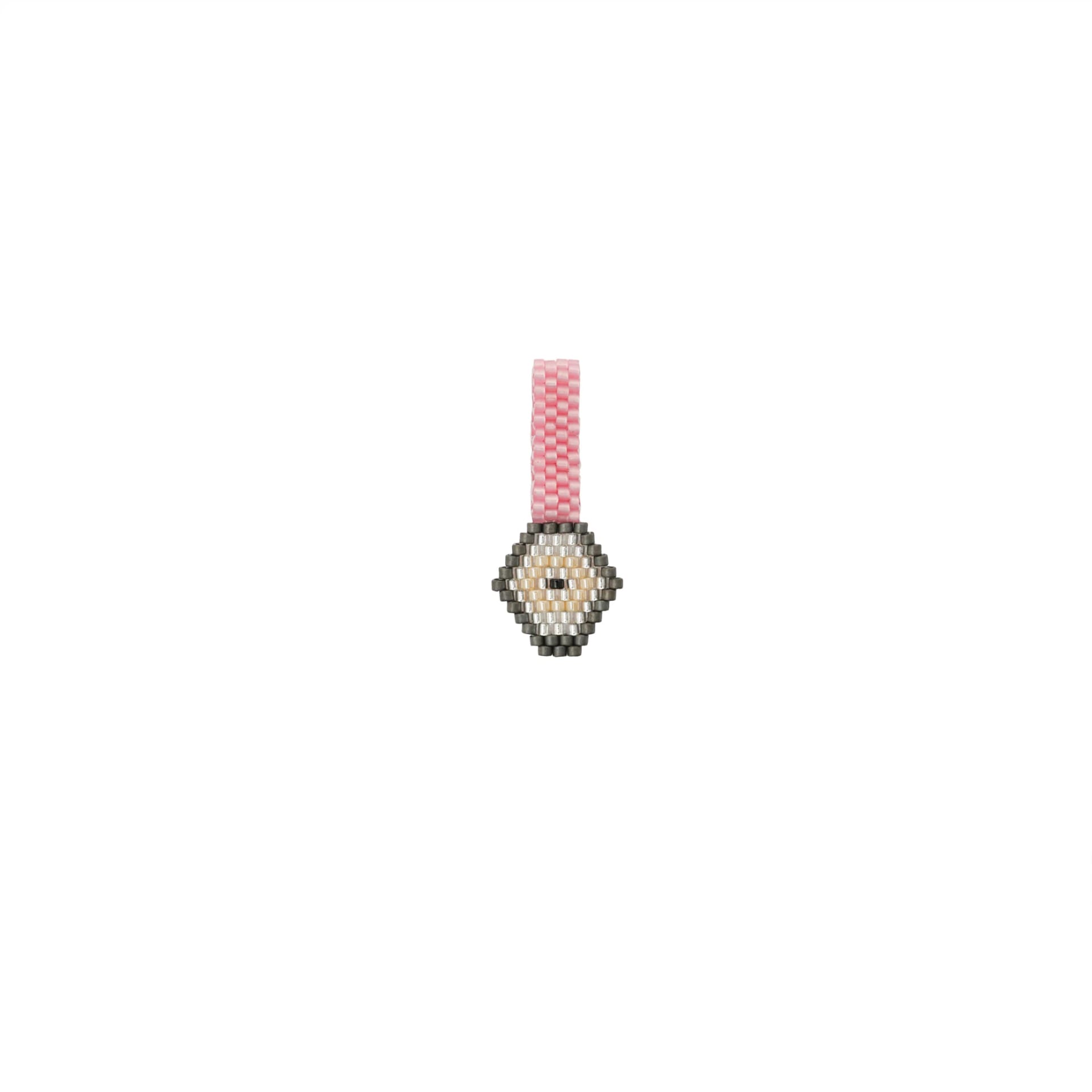 Dije Ojito Pink and Silver - imagen 1