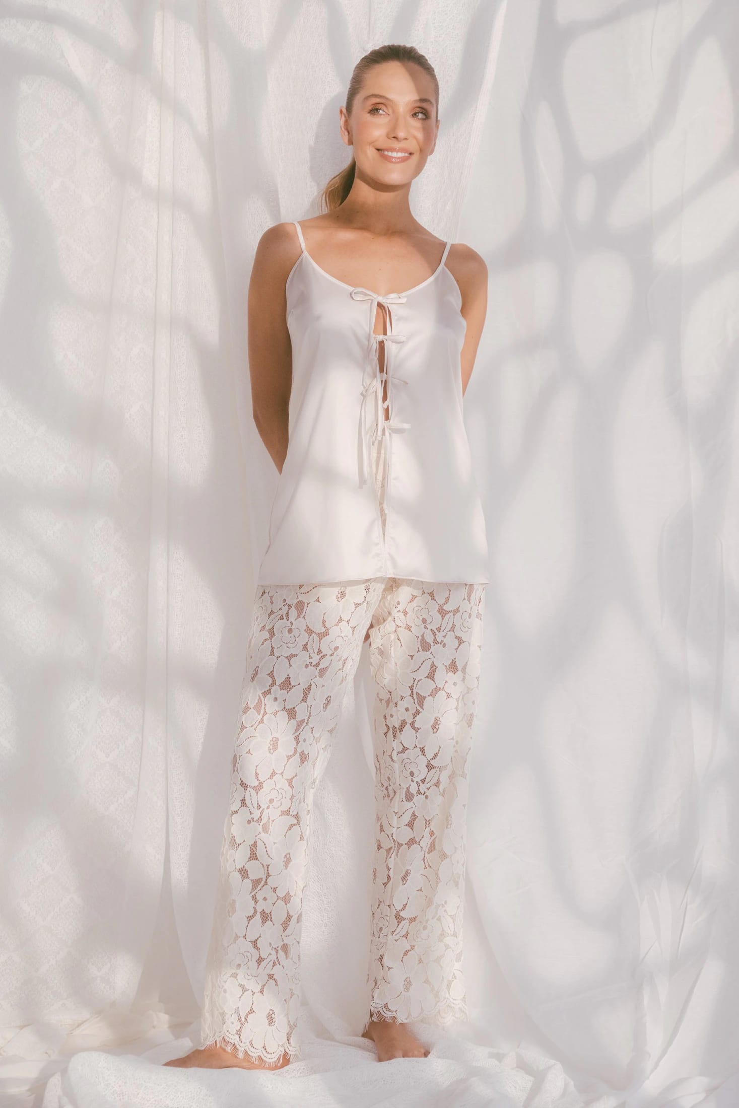 PIJAMA PANTALON ELLIPSE AURA CRUDO - imagen 3