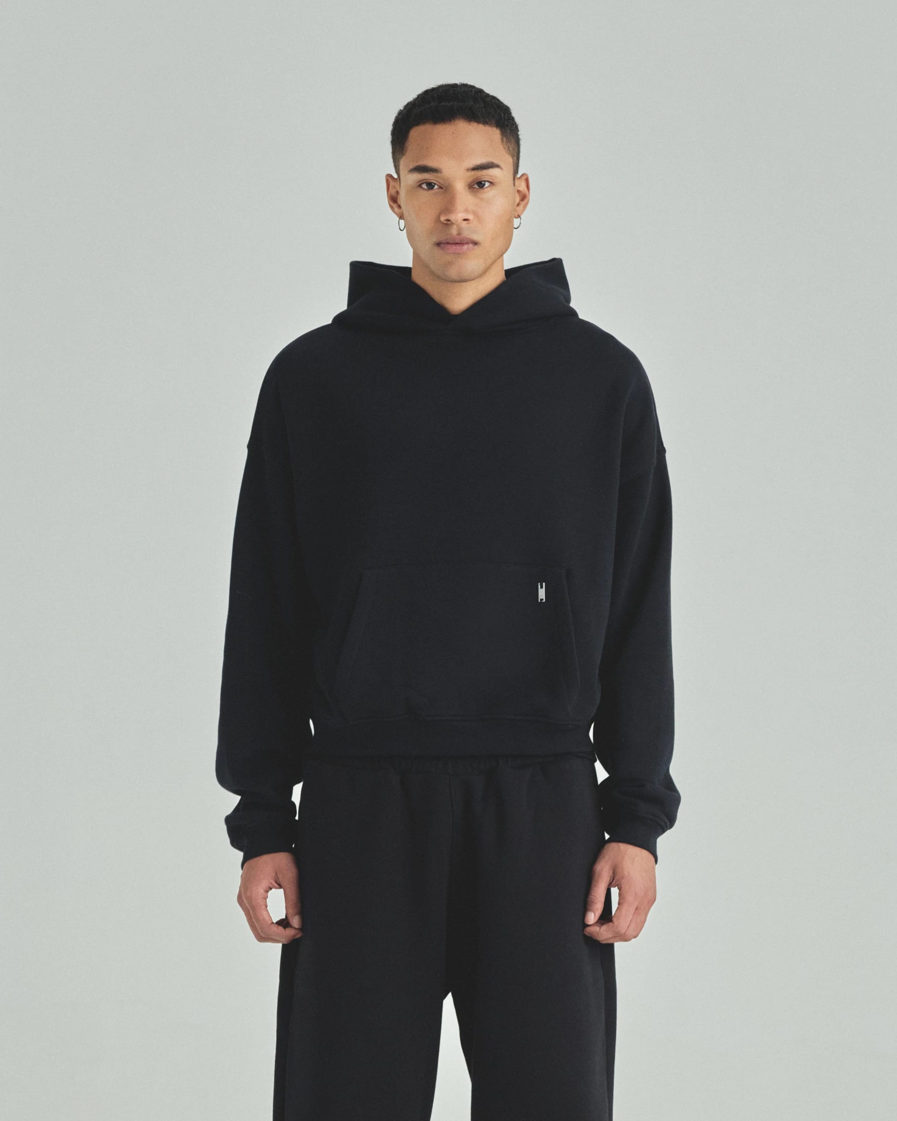 Blanks Boxy Fit Hoodie Black - imagen 2