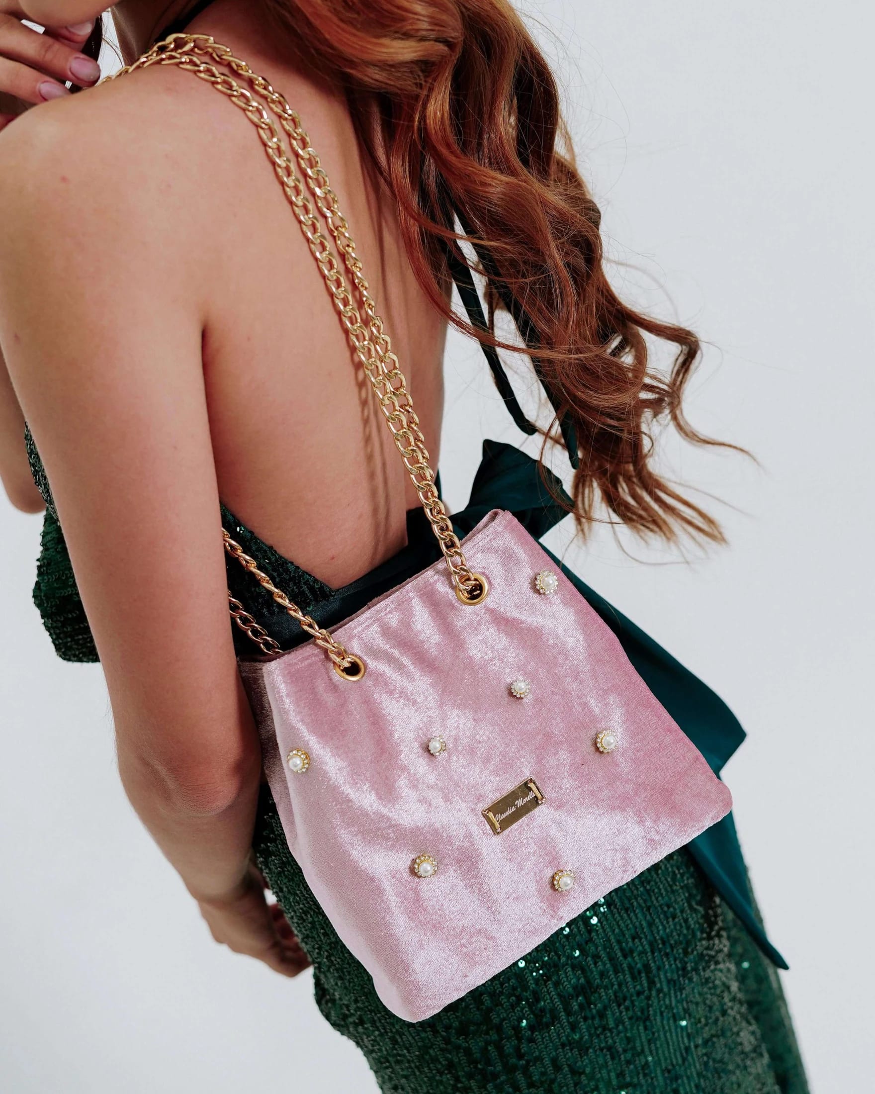 Bolso Camelia con Perlas – Rosado - imagen 2