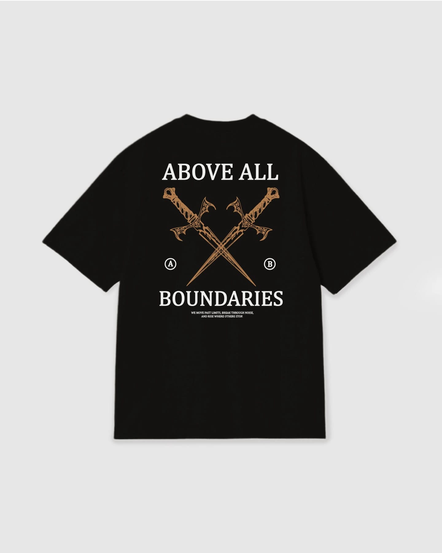 Oversized T Shirt Boundaries Black - imagen 1