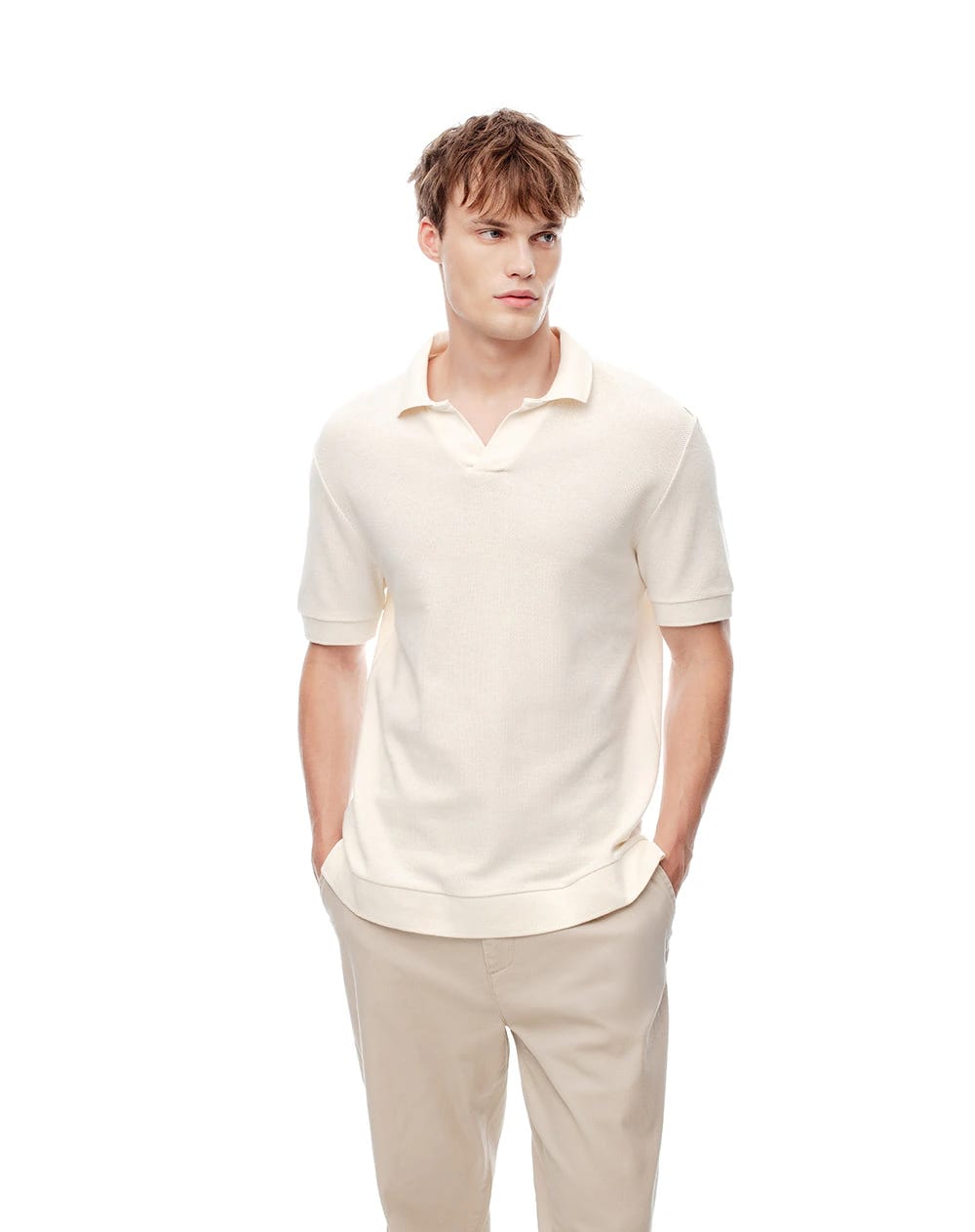 Polo regular algodón vainilla hombre - imagen 2