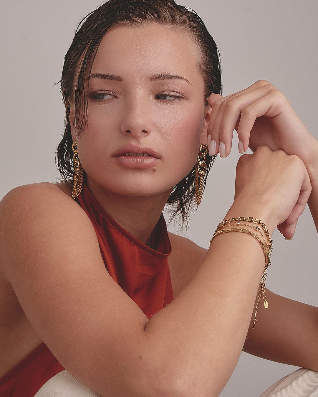 Pulsera Trenzada Gold - imagen 6