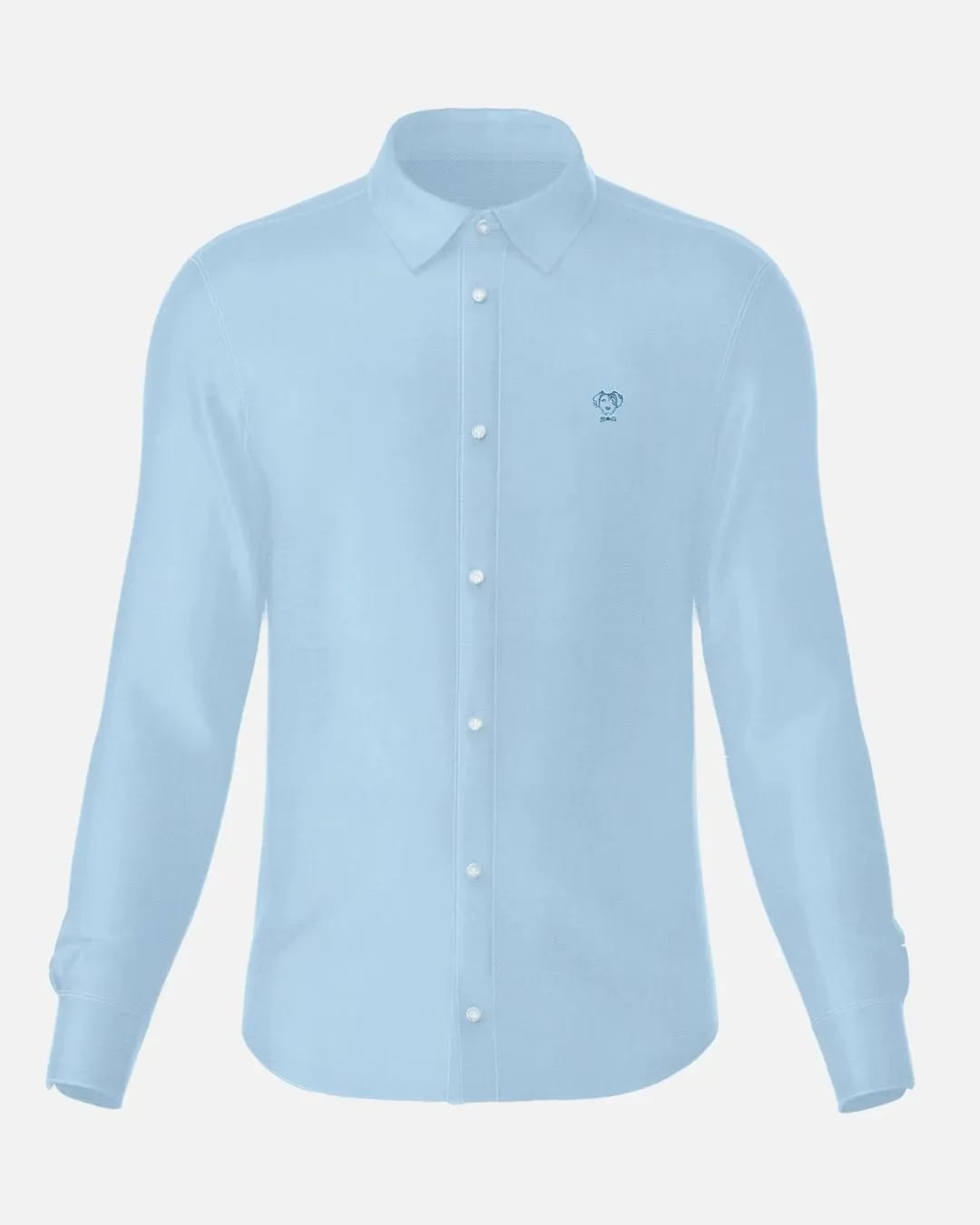 Camisa Performance Antiarrugas Azul Claro - imagen 9
