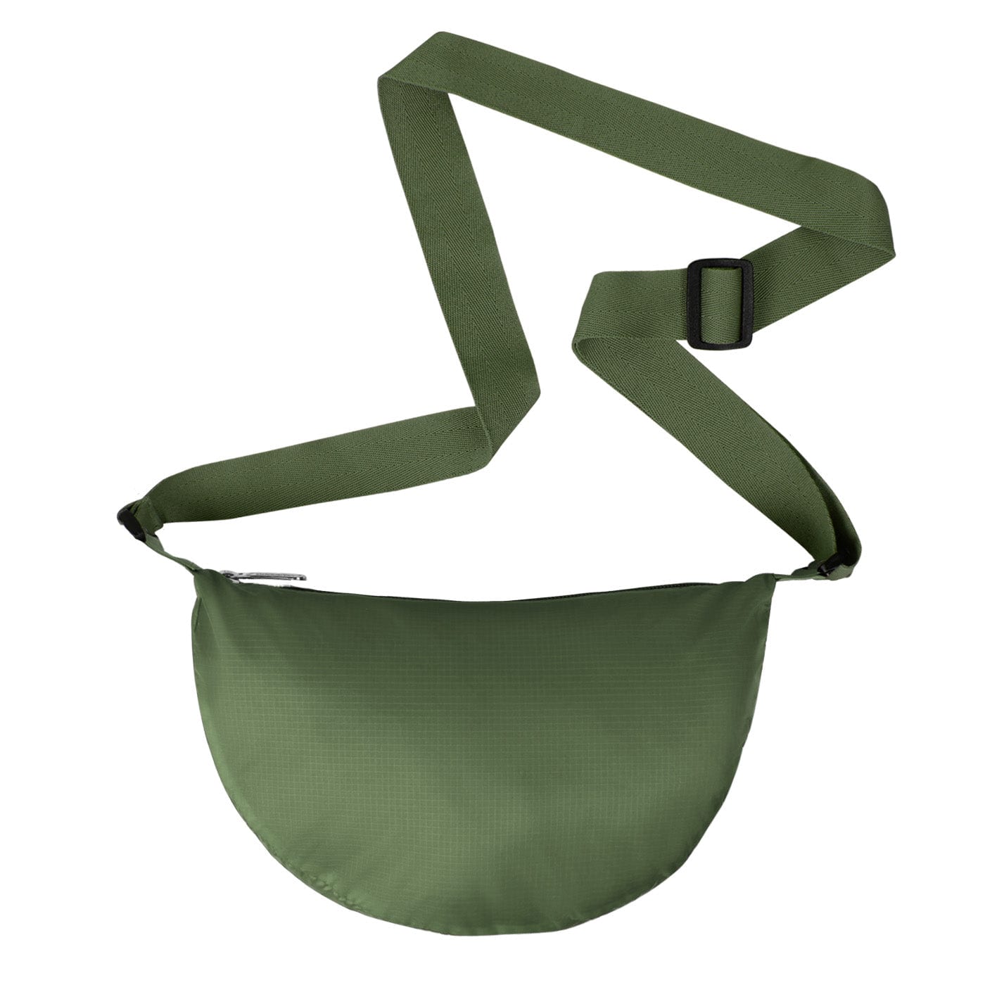 Bolso City Pequeño Manos Libres Plegable Color Verde Militar - imagen 1