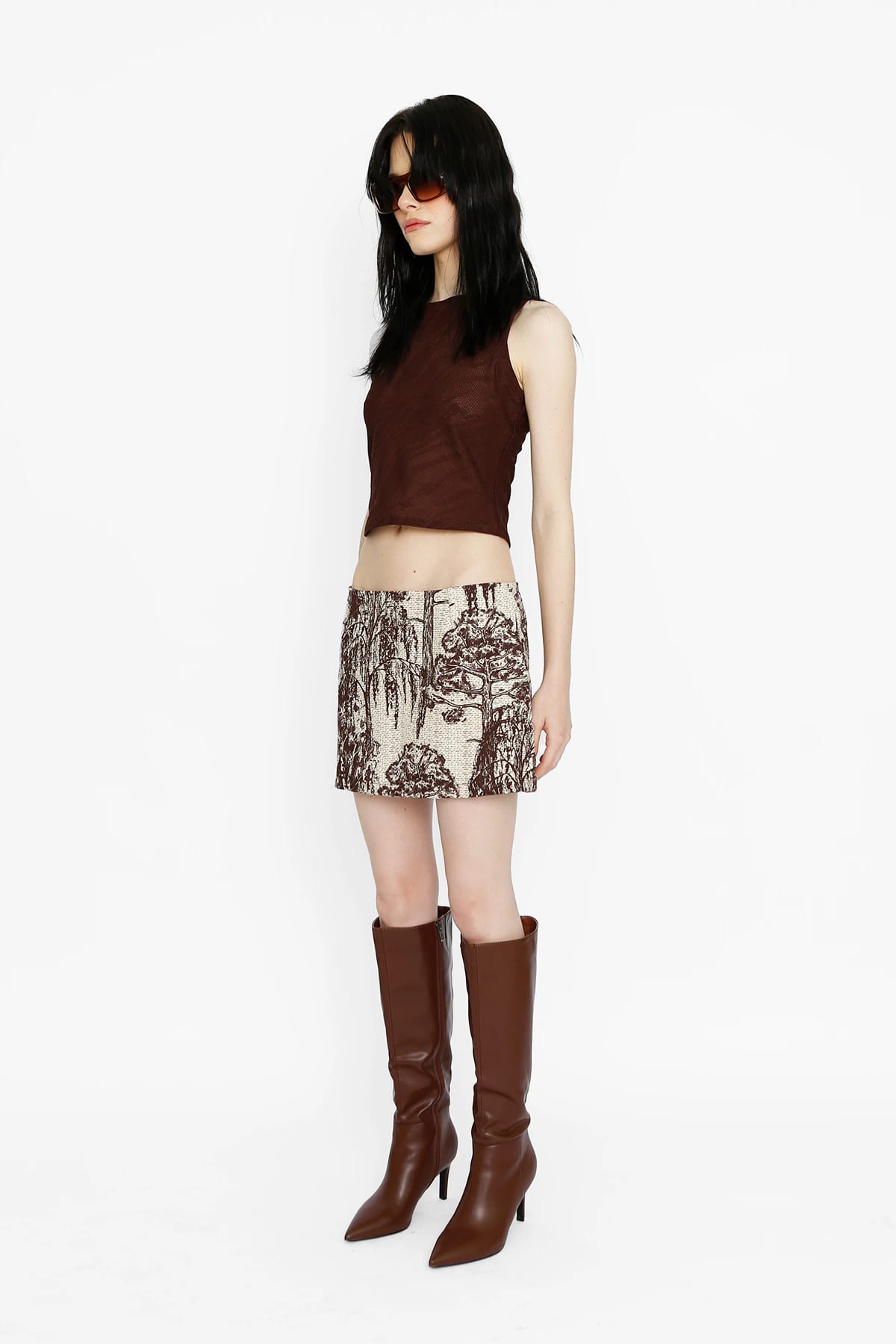 Mini Skirt in Brown Willow - imagen 2