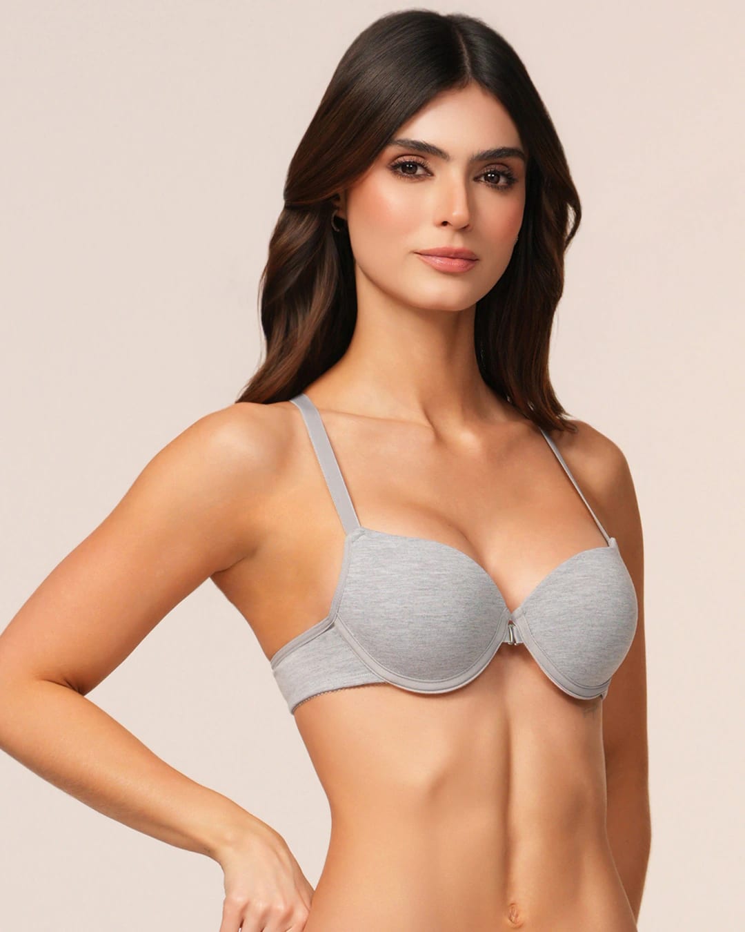 Brasier Media Copa con Broche Delantero y Realce Natural Ref. 405 - imagen 1