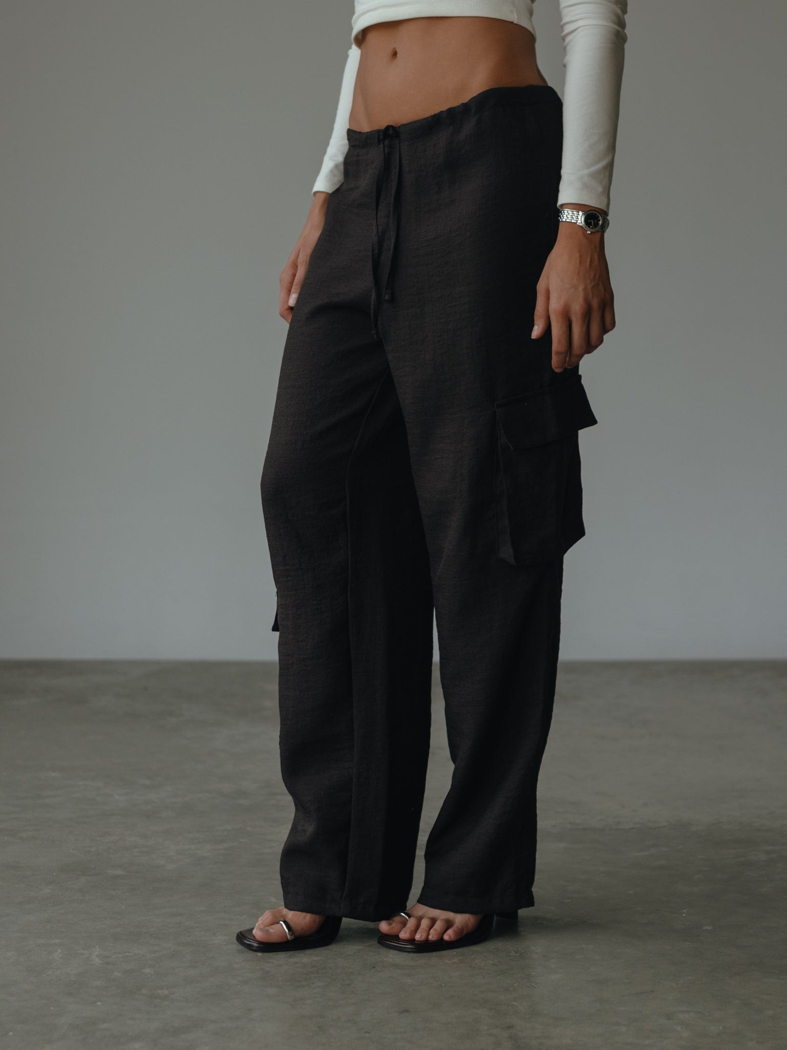 LIGHT CARGO PANT - BLACK - imagen 5