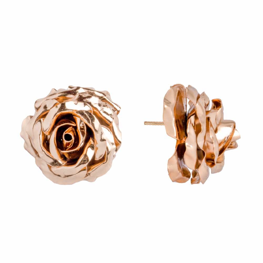 Aretes Topo Rosa Mediana - imagen 1