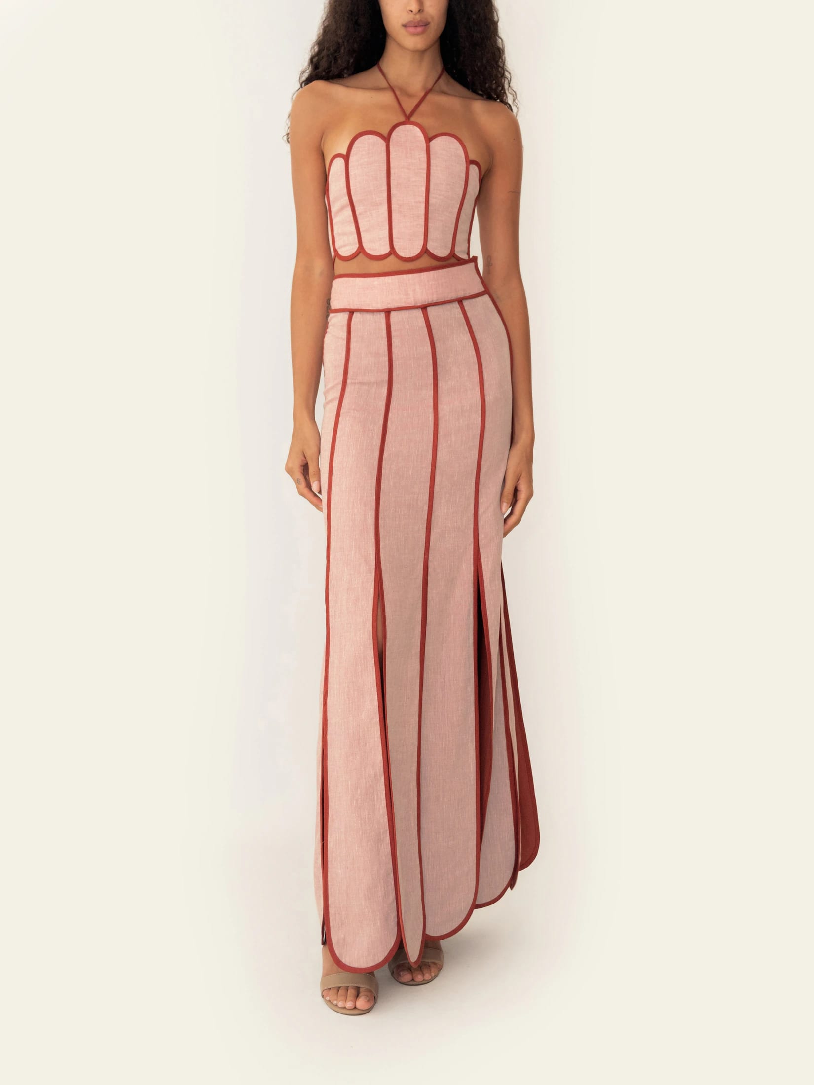 CETINA SKIRT APRICOT ORANGE - imagen 2