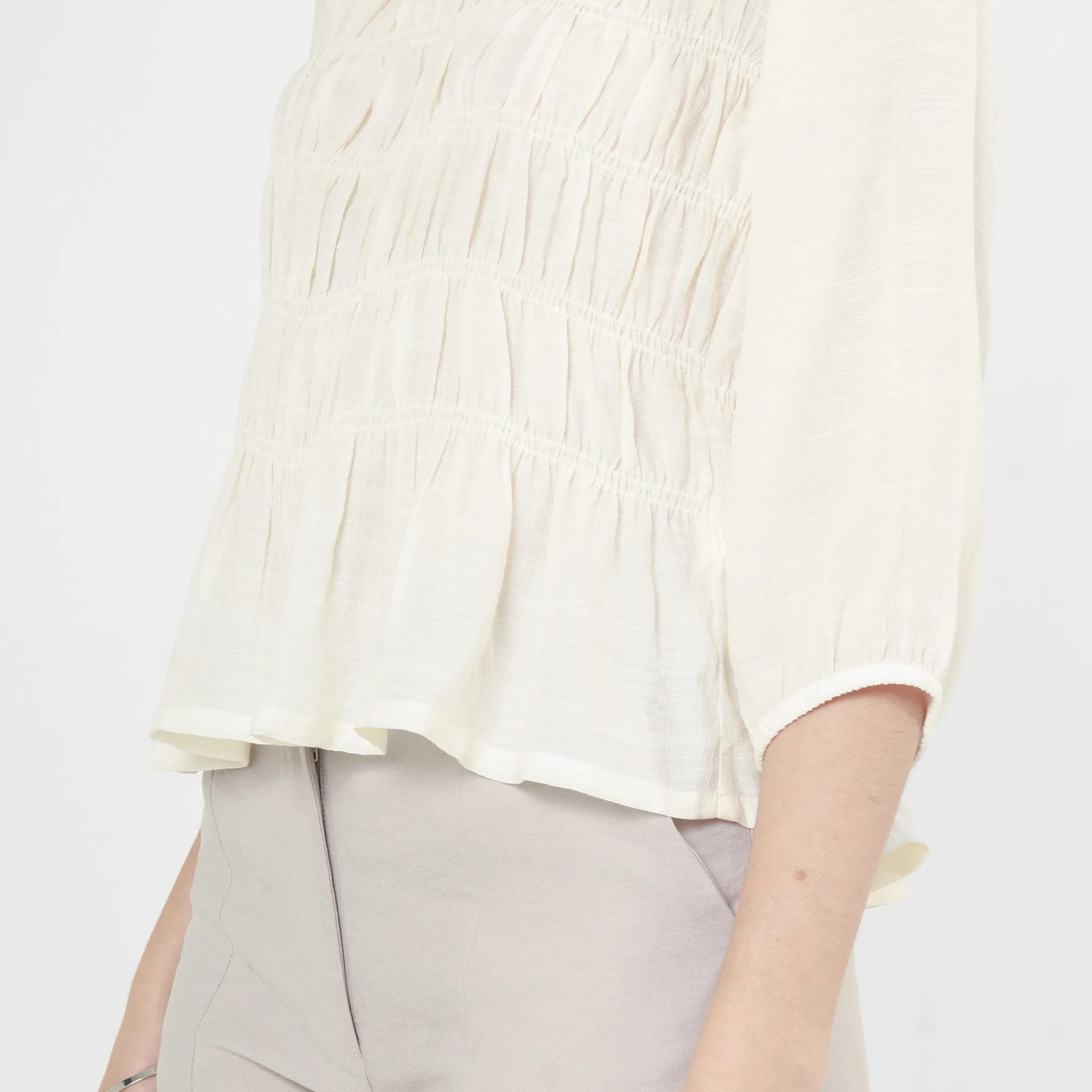 Blusa Cuello Redondo Manga 3Cuartos - imagen 4
