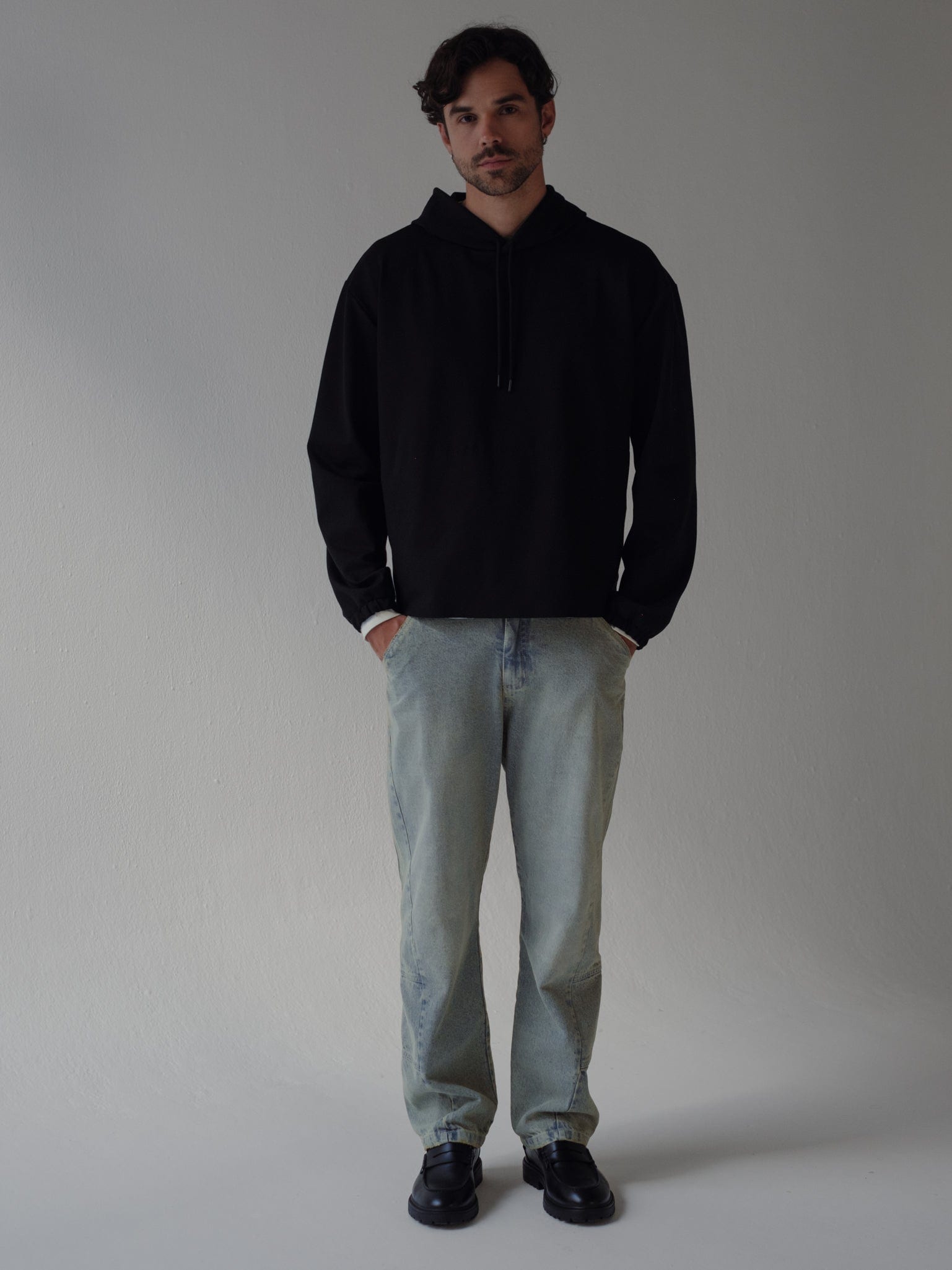 CUT CLEAN HOODIE - BLACK - imagen 2