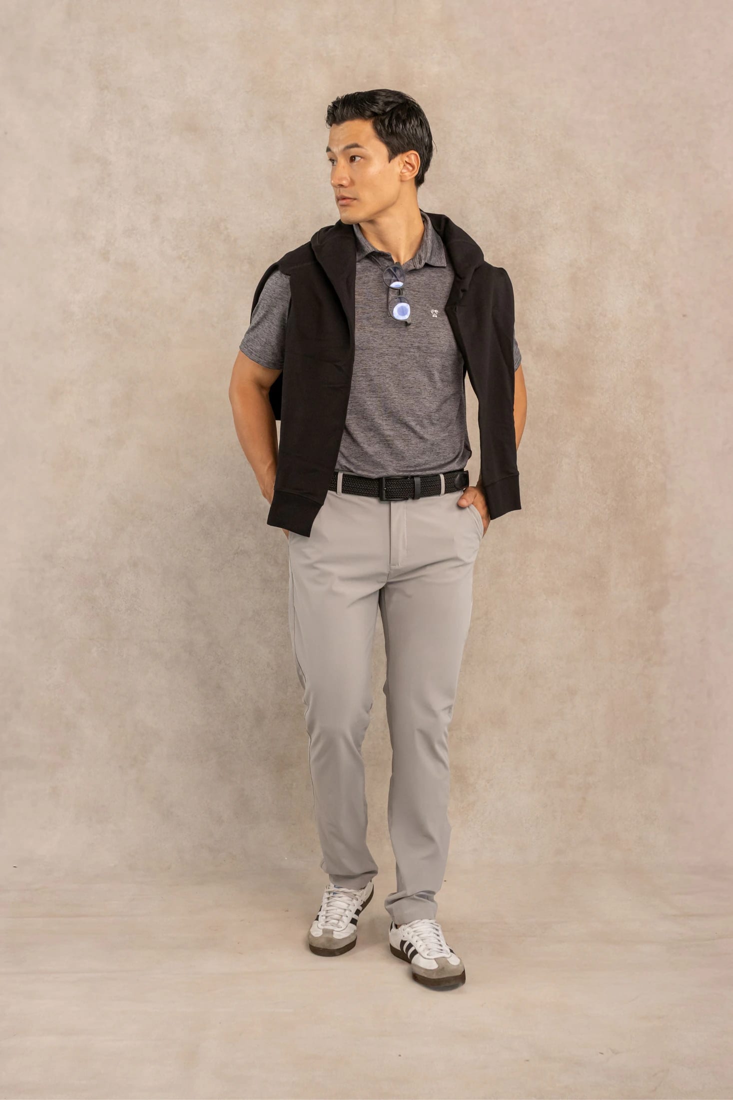 Polo Performance Antiarrugas Gris Jaspe - imagen 2