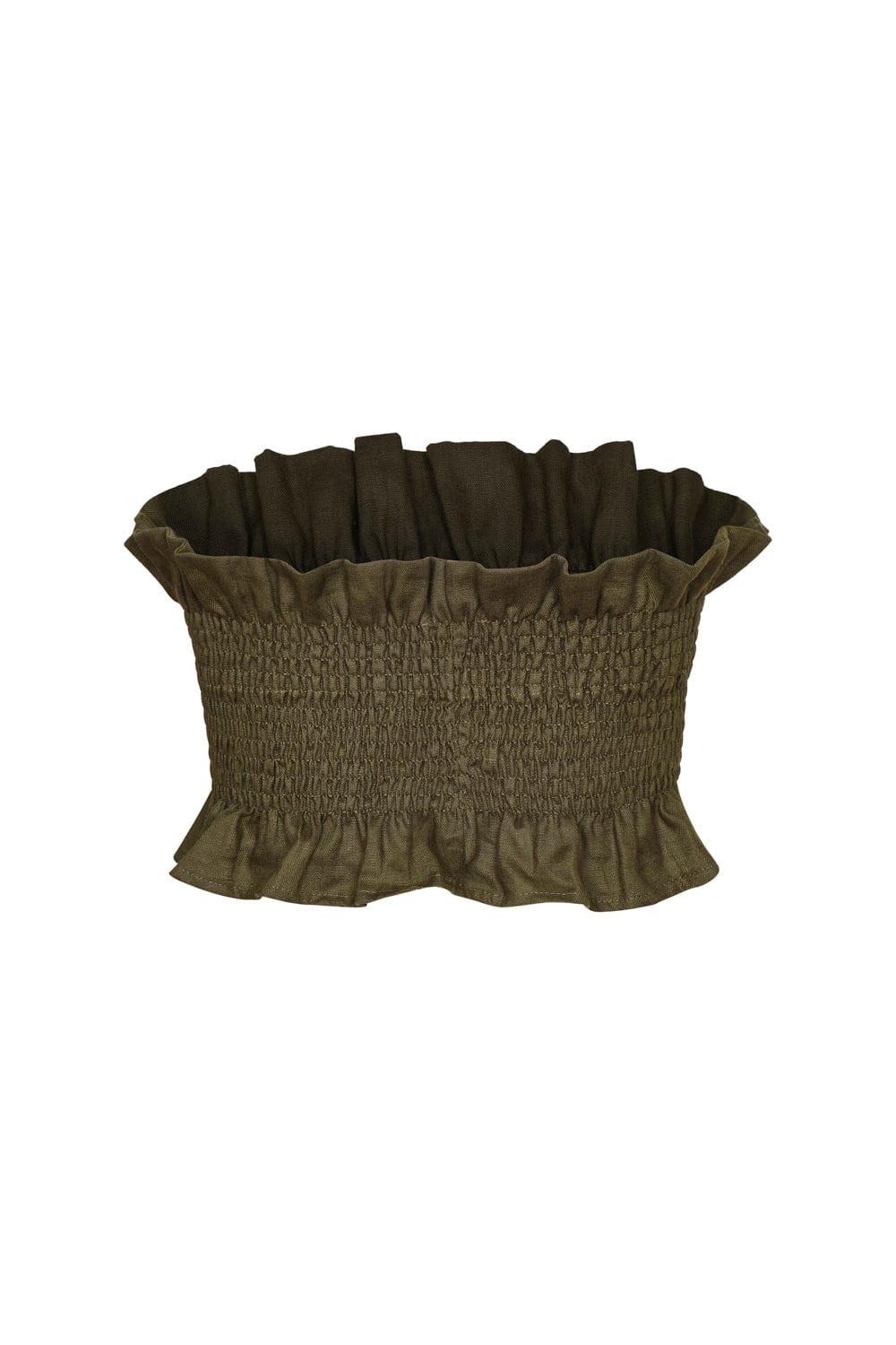 Crop top caracola verde oliva - imagen 5