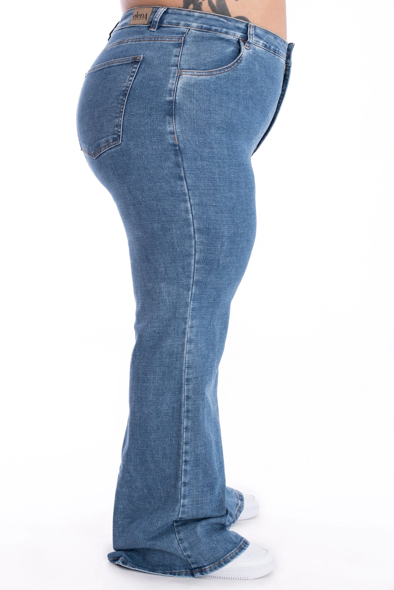 Jean Flare Azul Medio 387 - imagen 4