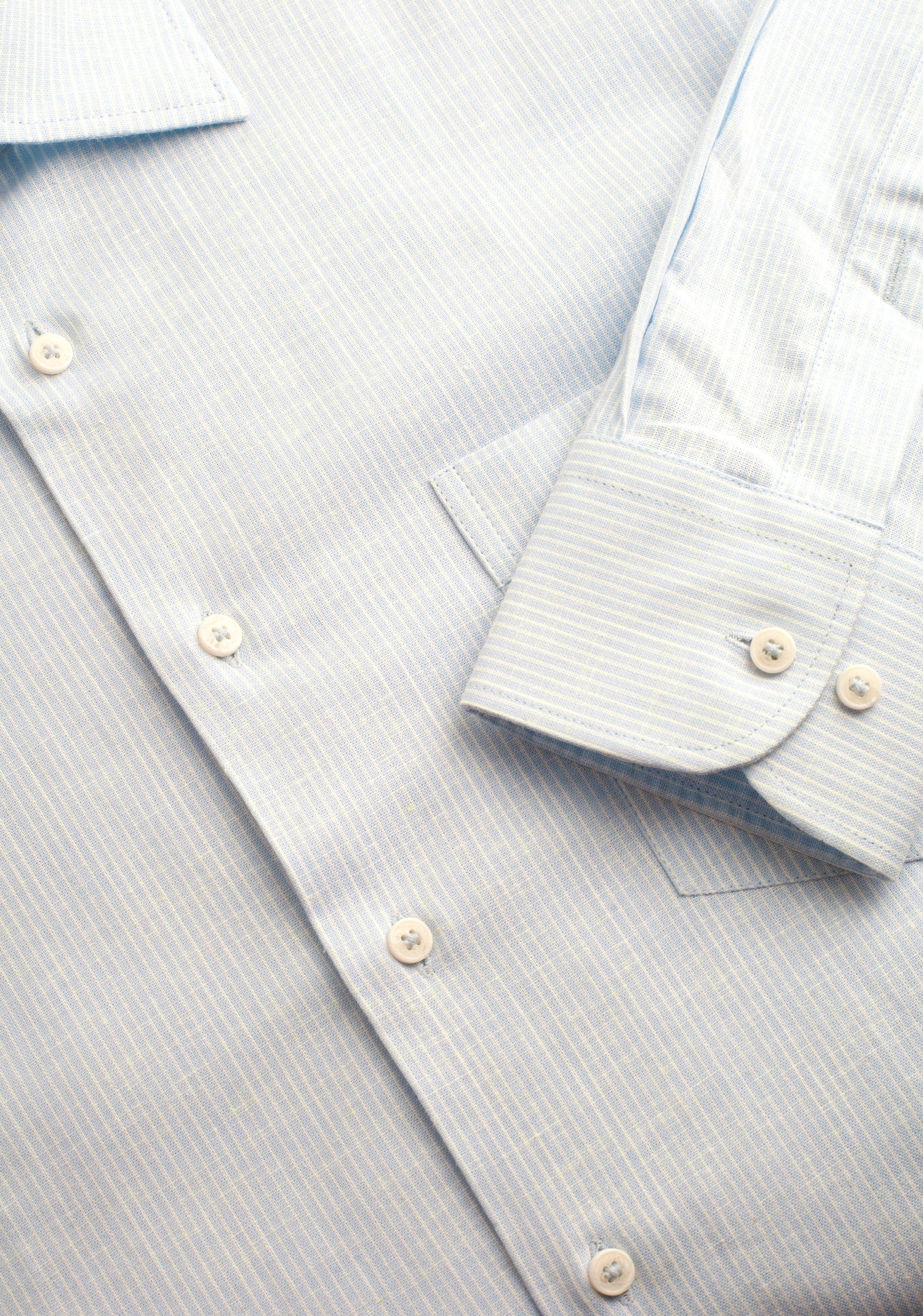 Camisa H CI Jamaica Rayas Delg Azul Claro - imagen 6
