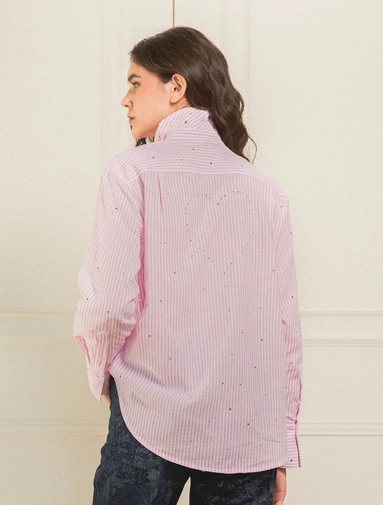CAMISA SHINY HEART HOT PINK - imagen 3