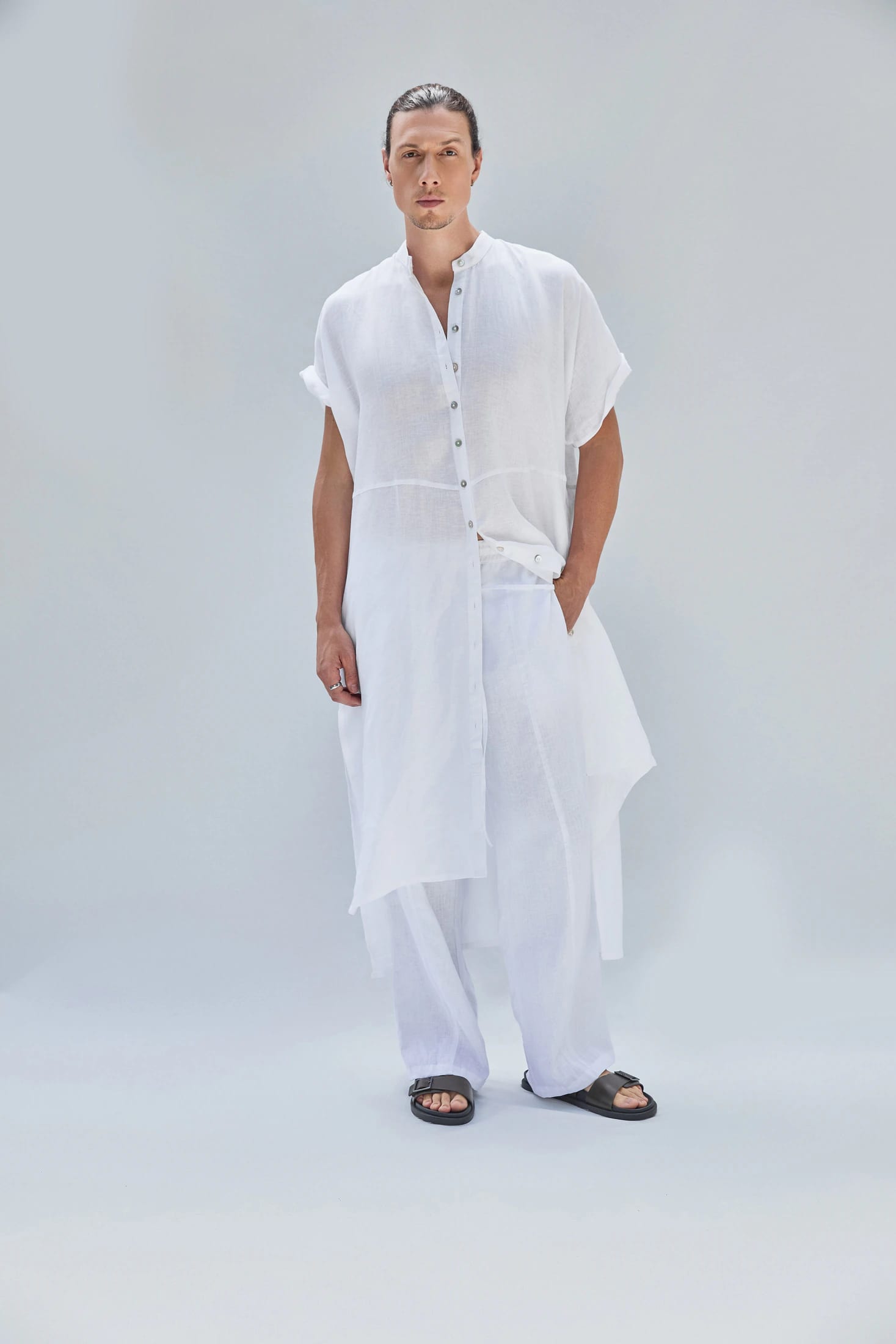 COVA TUNIC MEN WHITE - imagen 1