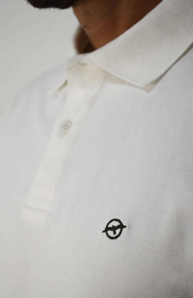 Camiseta tipo Polo Marfil para Hombre - imagen 2