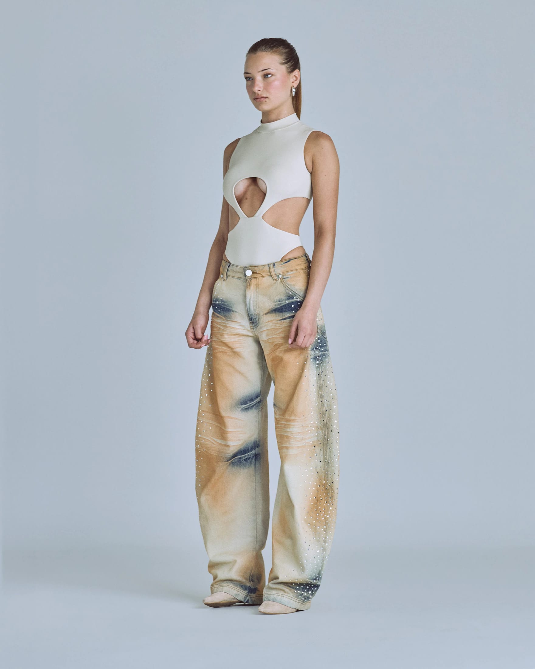 Basics Underboob Bodysuit Cream - imagen 5