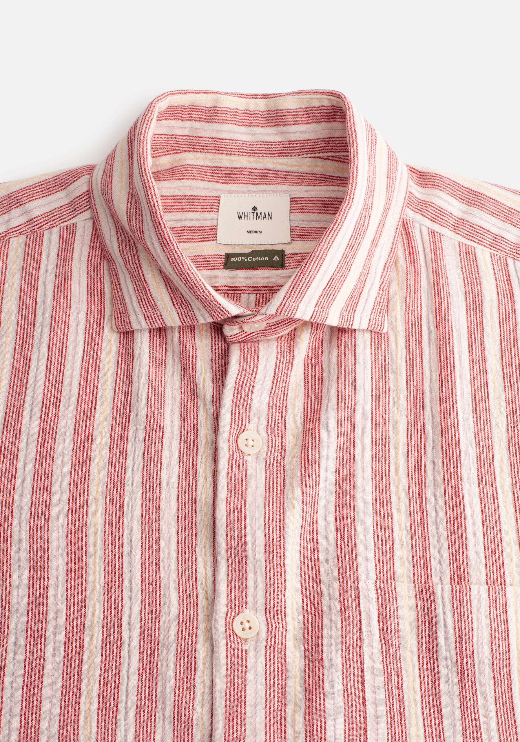 Camisa CF Owen Bols Rayas Rojo - Marfil - imagen 5