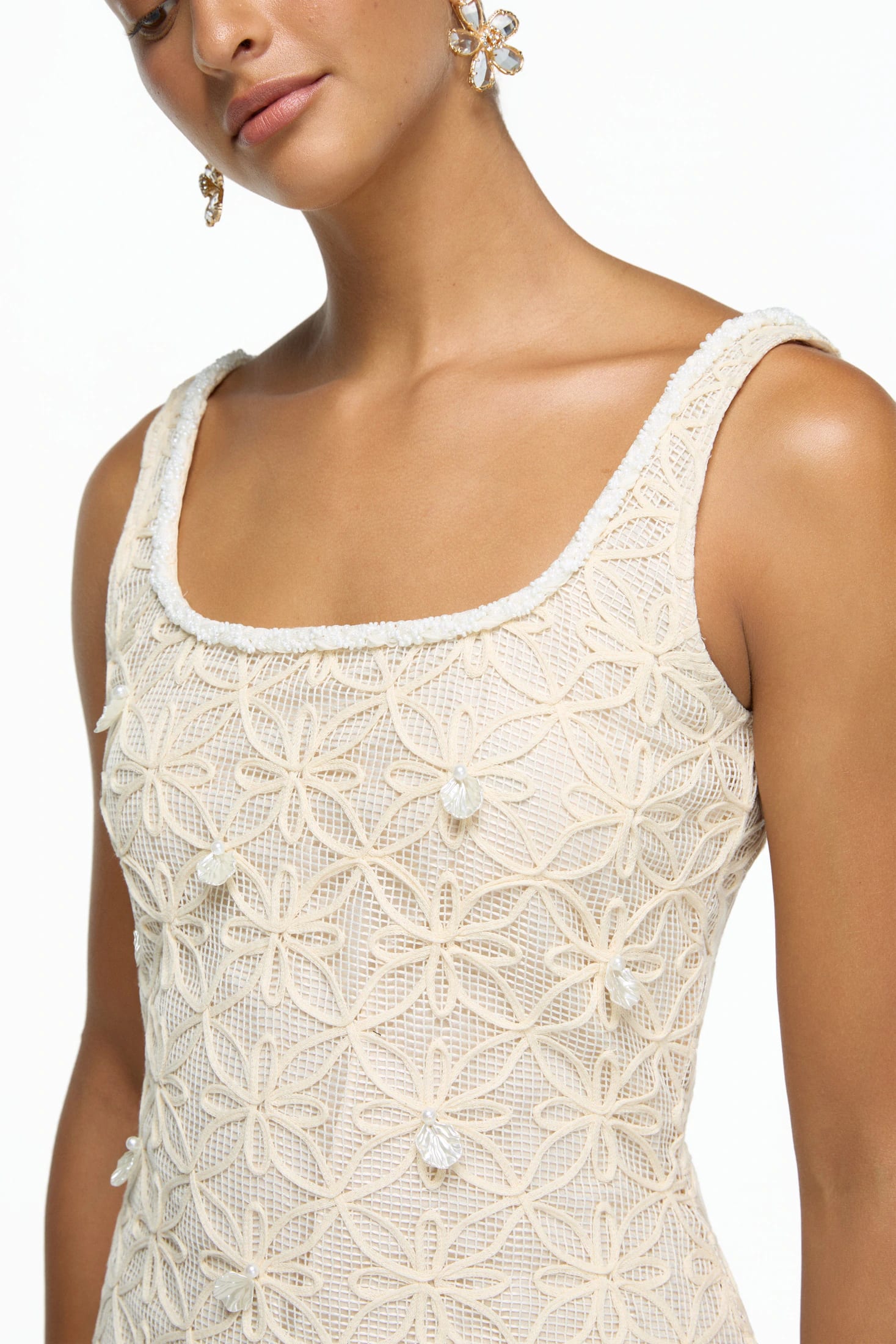 OPHELIA MIDI DRESS CREAM - imagen 2