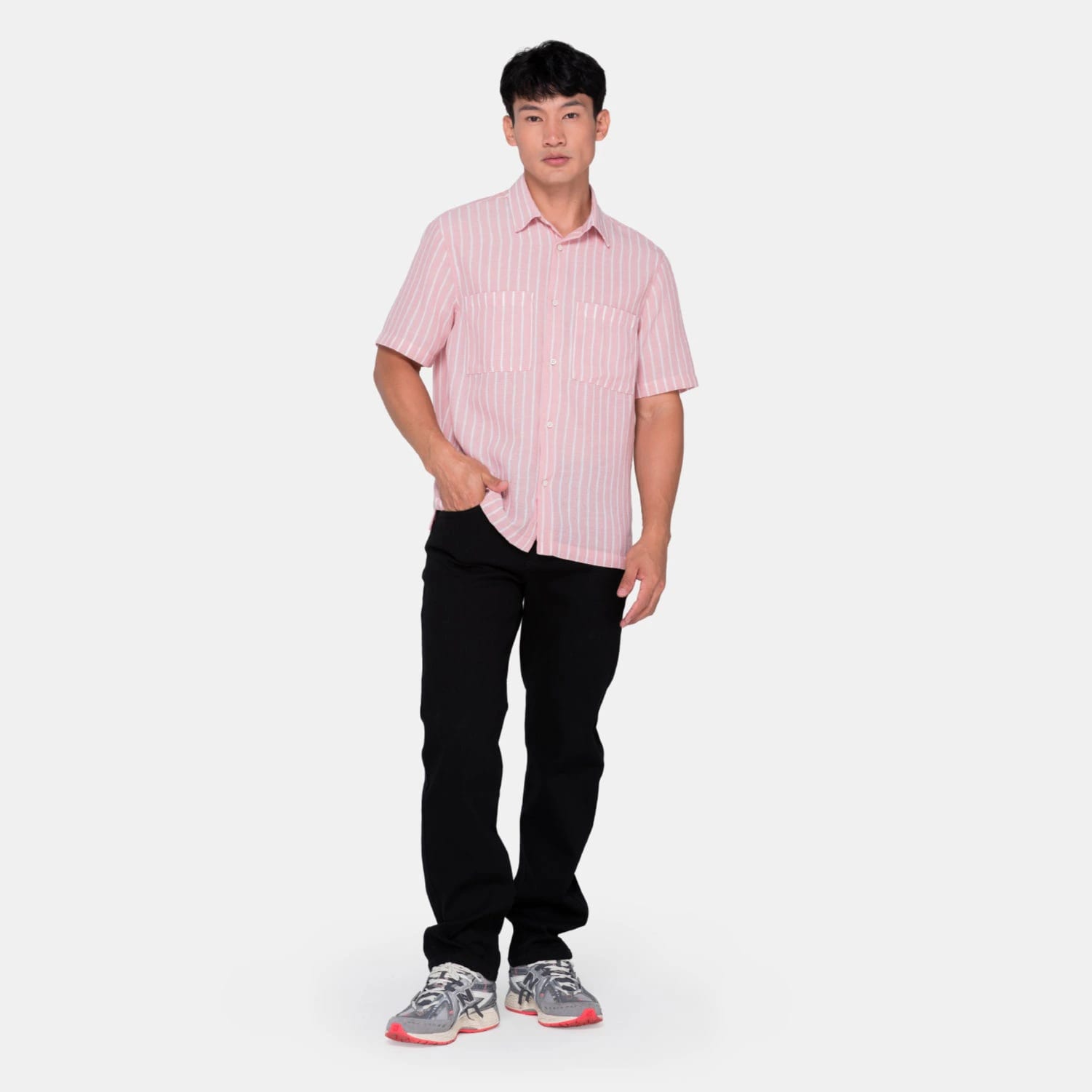 Vertical Stripes S/S Shirt Pink - imagen 2