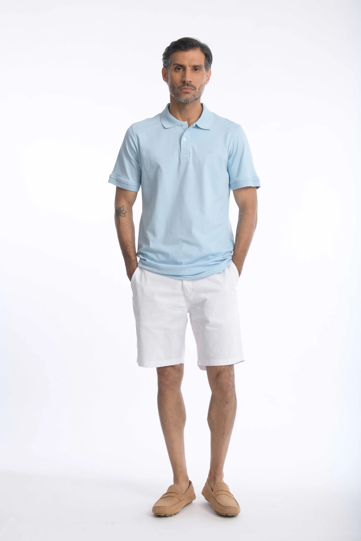 Camiseta Polo 100% Algodón Slim Azul Navy - imagen 9