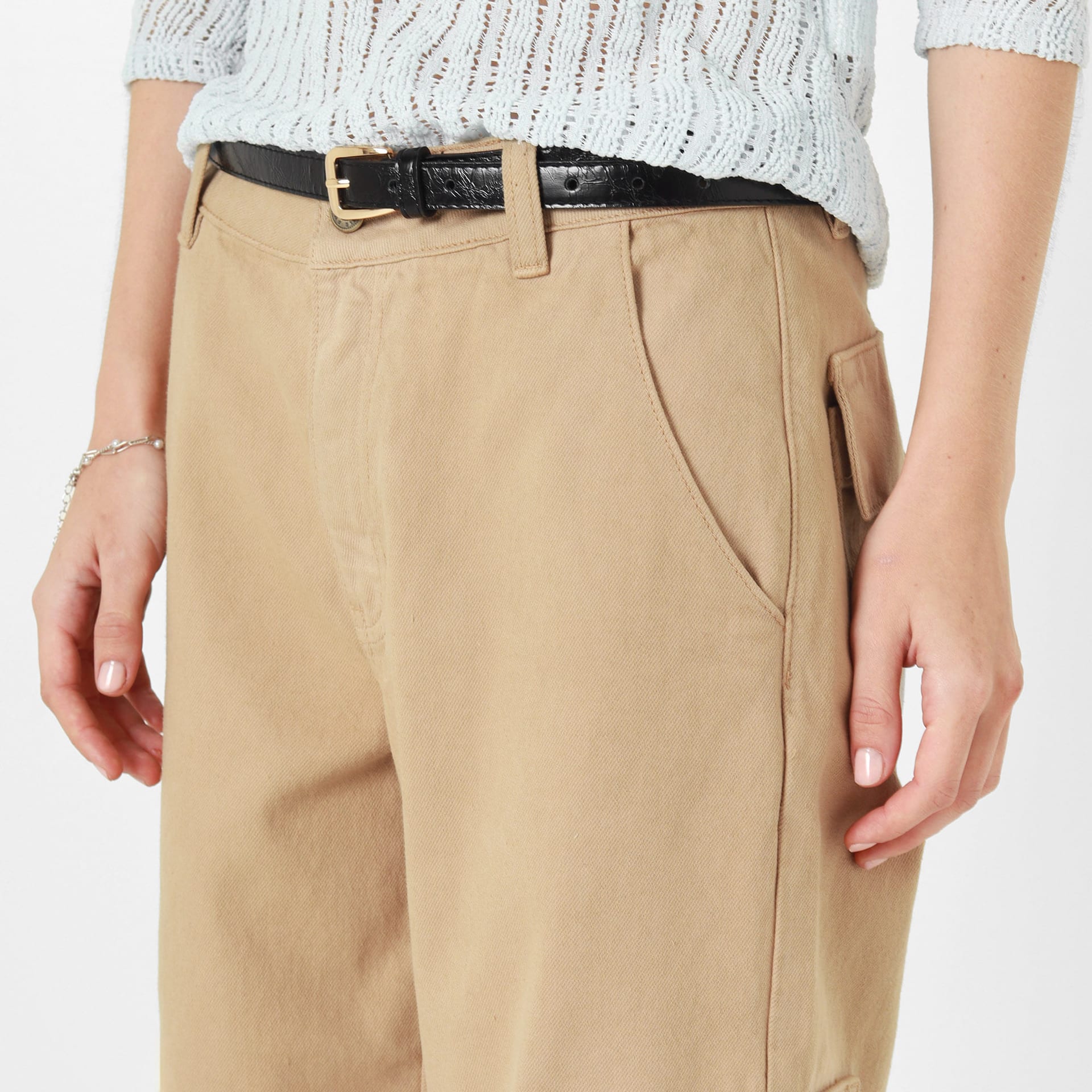 Pantalon Tiro Alto Bota Recta - imagen 4