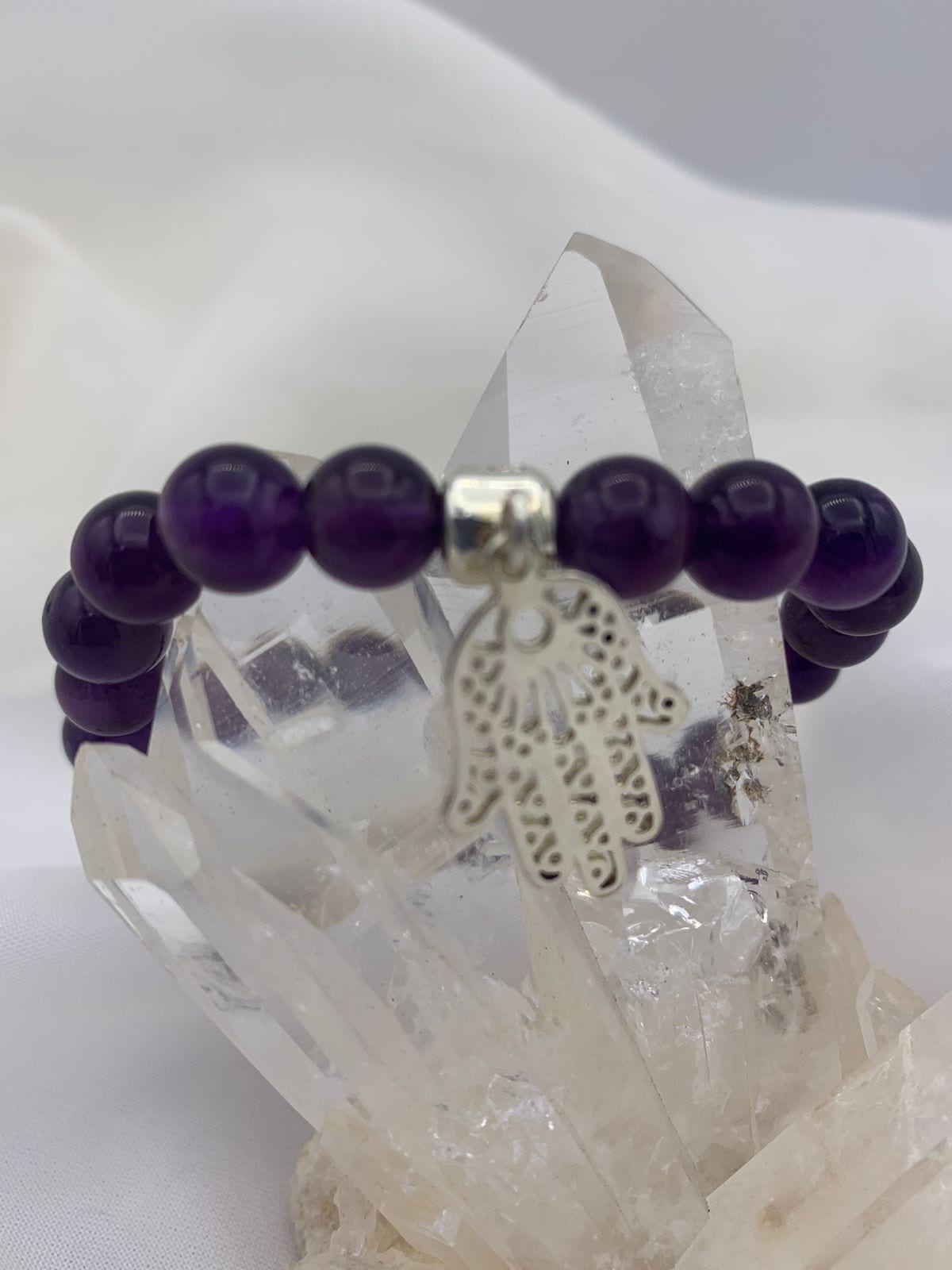 Pulsera Amatista dije Hamsa Grande - imagen 1