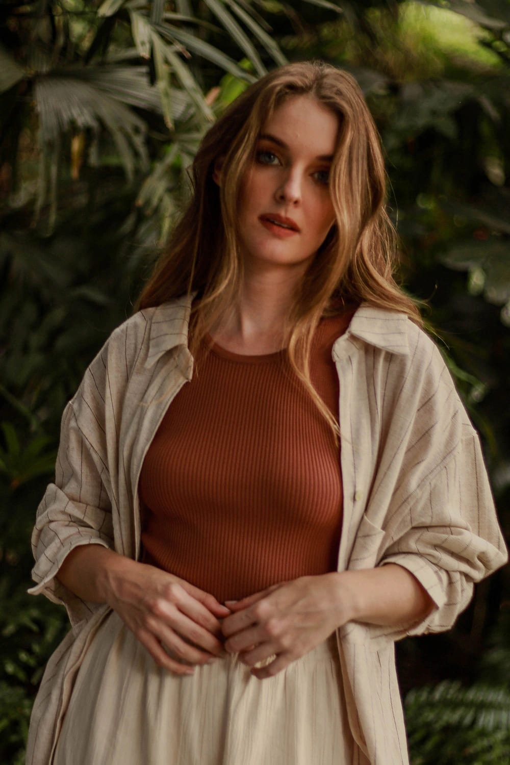 Blusa Hilo / Kay Blouse Vino Terracota - imagen 1