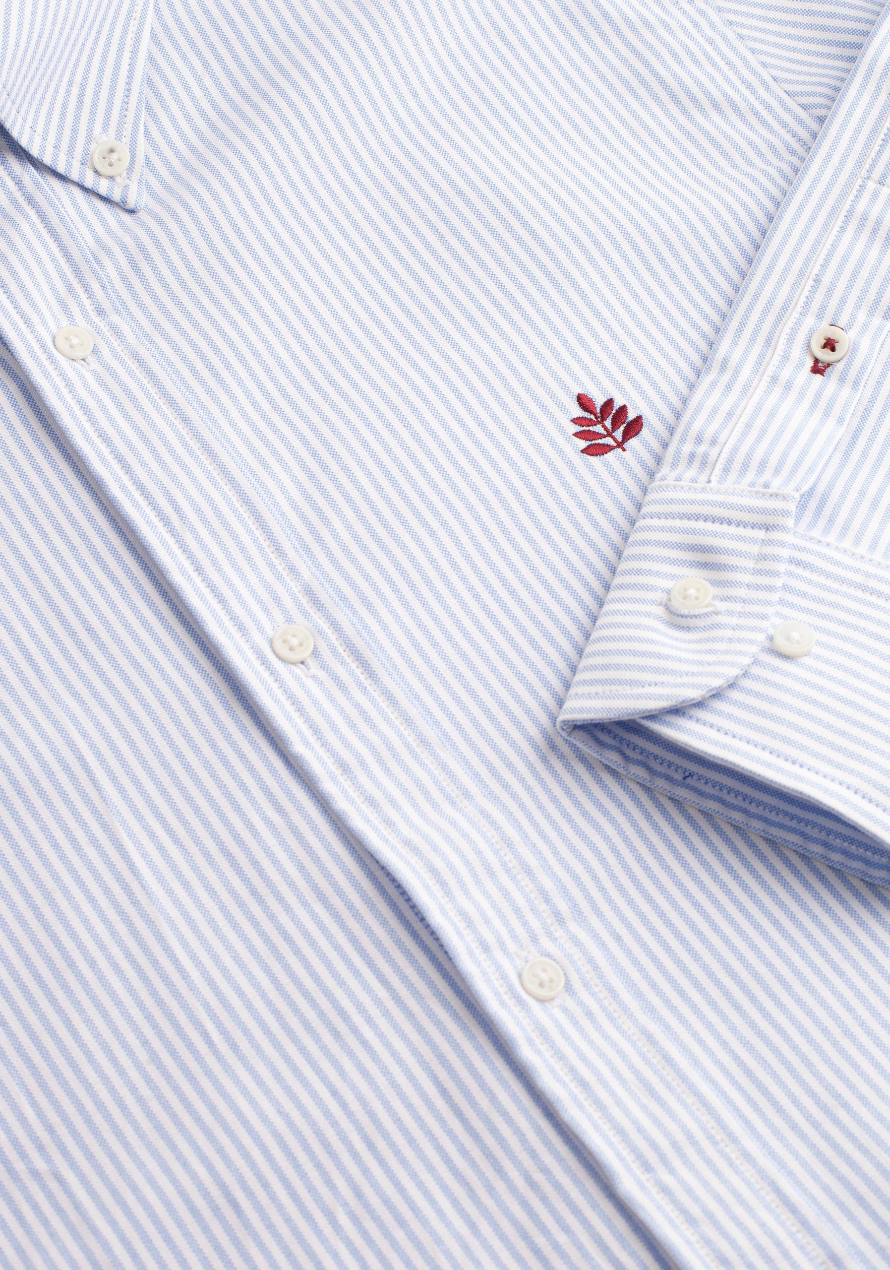 Camisa H CBD Rayas L-Vin Blanco-Azul - imagen 3