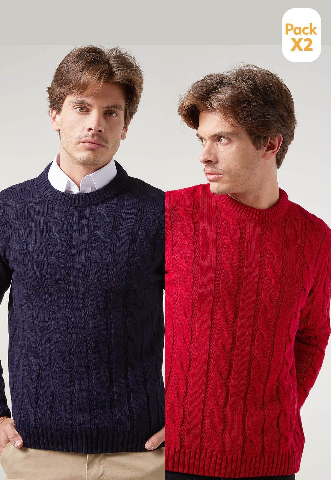 Pack x2 - Buzo Trenzado Cuello Redondo - imagen 1