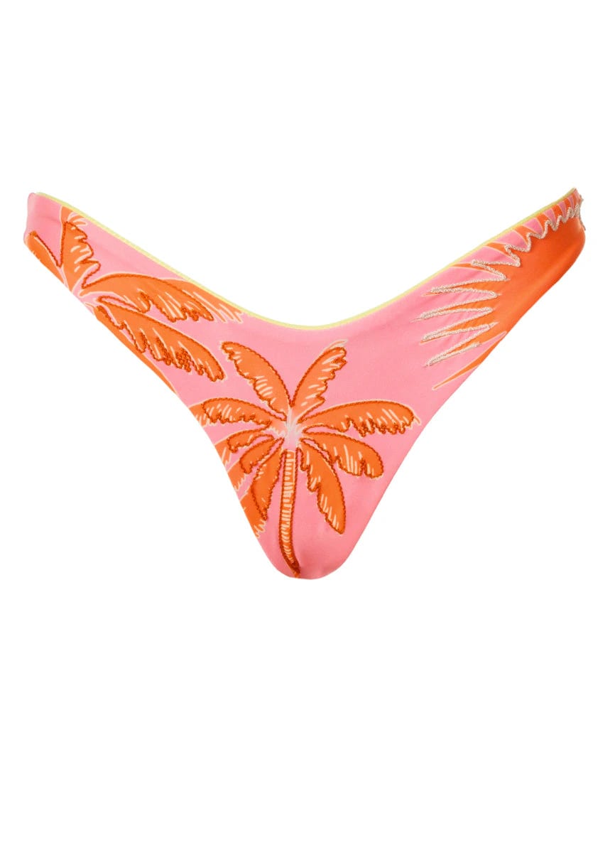 Maaji Palm & Sun Splendour Regular Rise Thin Side Bikini Bottom - imagen 5