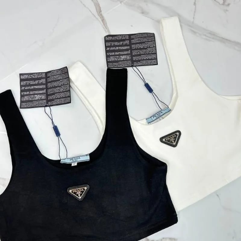 TOP PRADA MINI BLANCO Y NEGRO - imagen 2