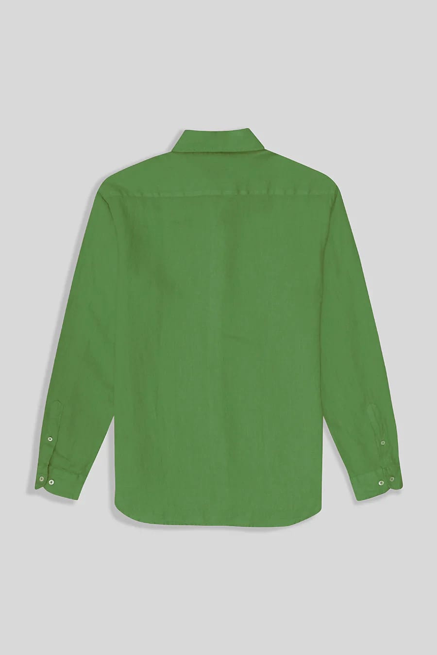 Men’s linen shirt forest green - imagen 3